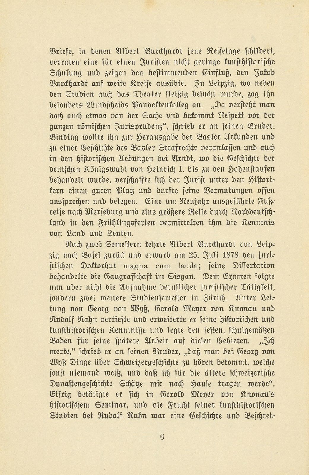 Albert Burckhardt-Finsler 18. November 1854 – 2. August 1911 – Seite 6