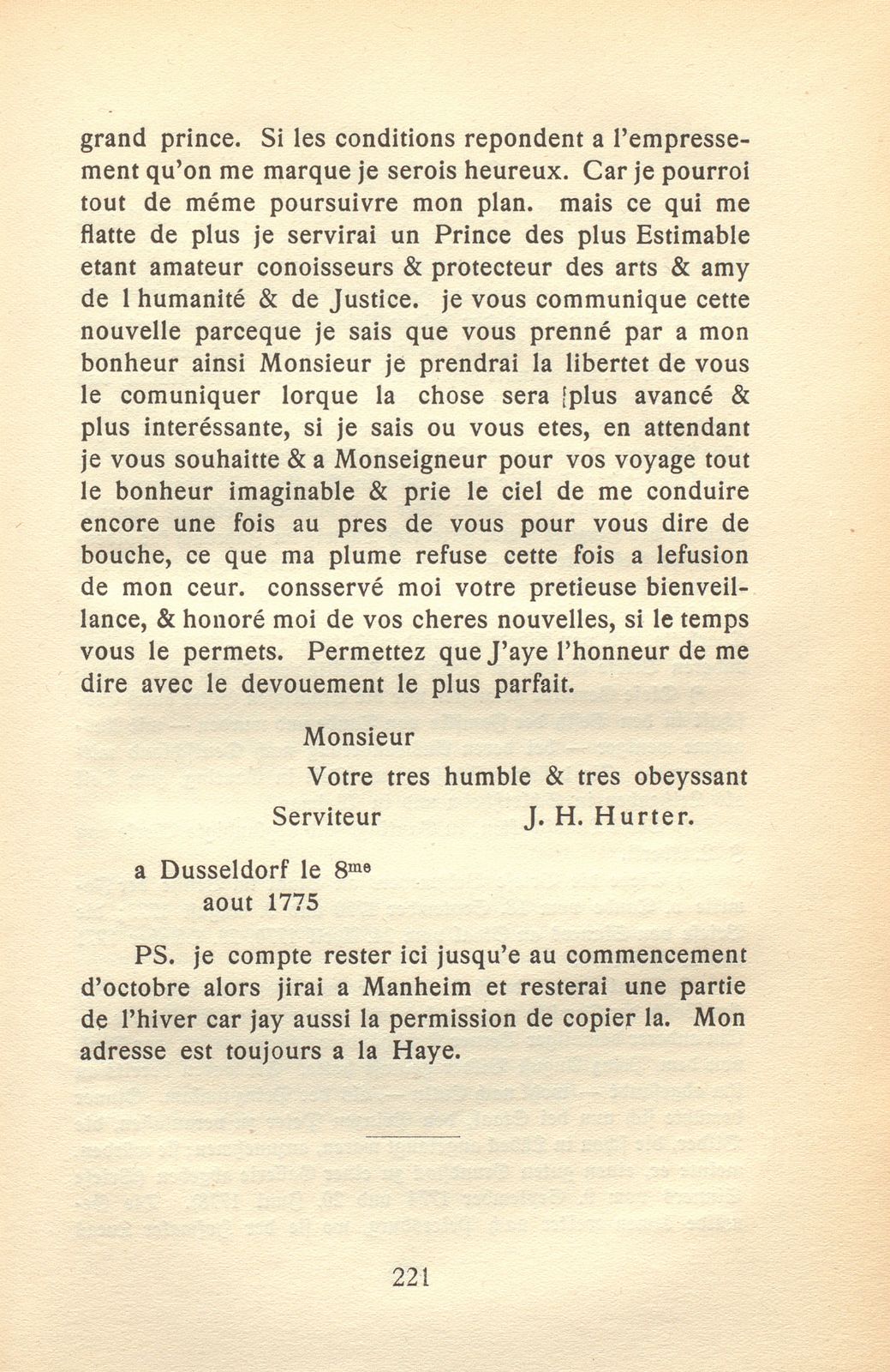 C.F. von Staal und Emanuel Handmann. (Nebst acht Briefen des Künstlers.) – Seite 27