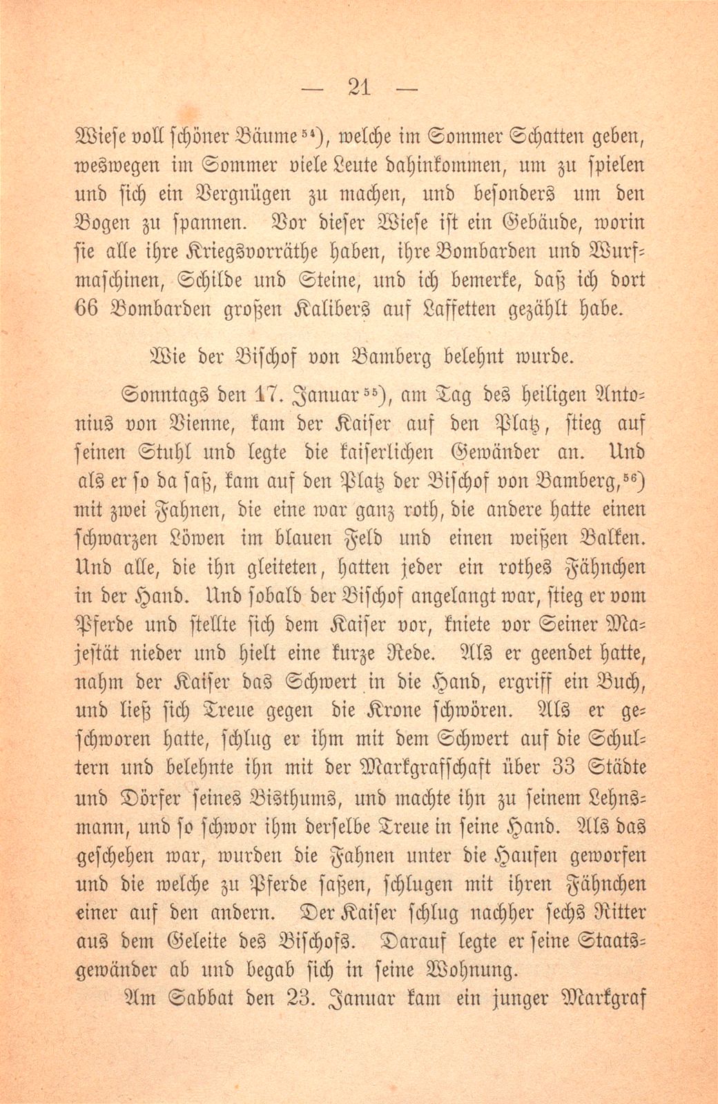 Andrea Gattaro von Padua, Tagebuch der Venetianischen Gesandten beim Concil zu Basel. (1433-1435.) – Seite 21