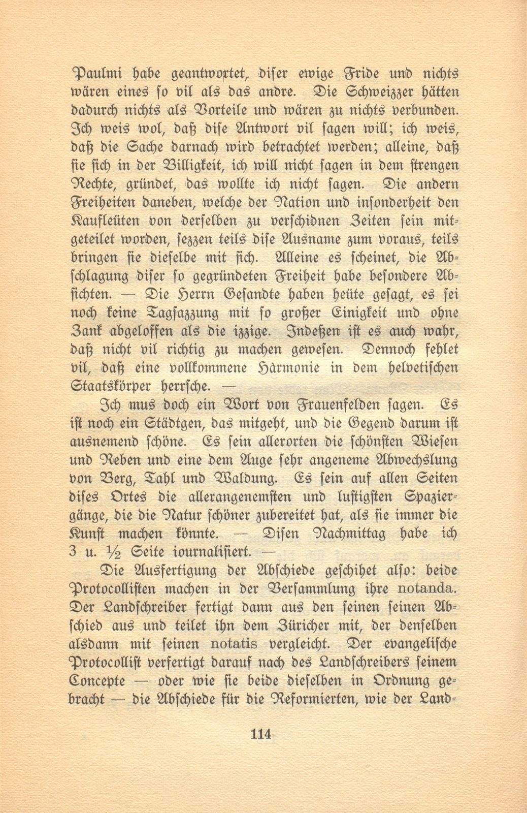 Isaak Iselins Reisetagebuch 1754 – Seite 19