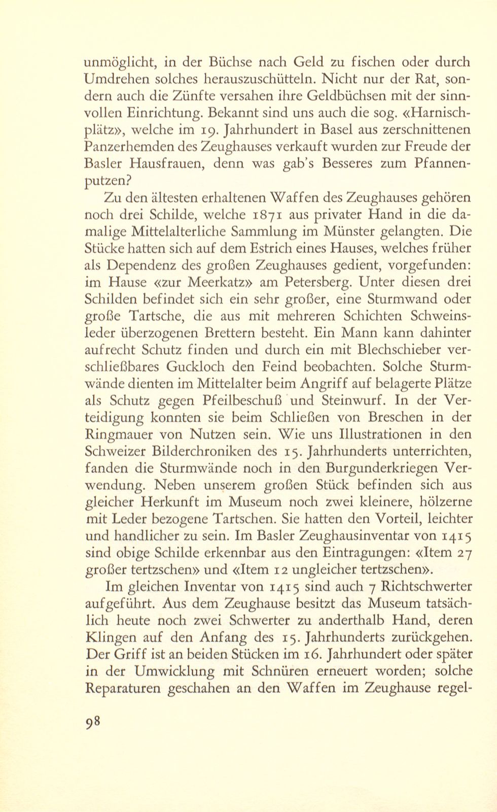 Die erhaltenen Waffenbestände des alten Basler Zeughauses – Seite 22