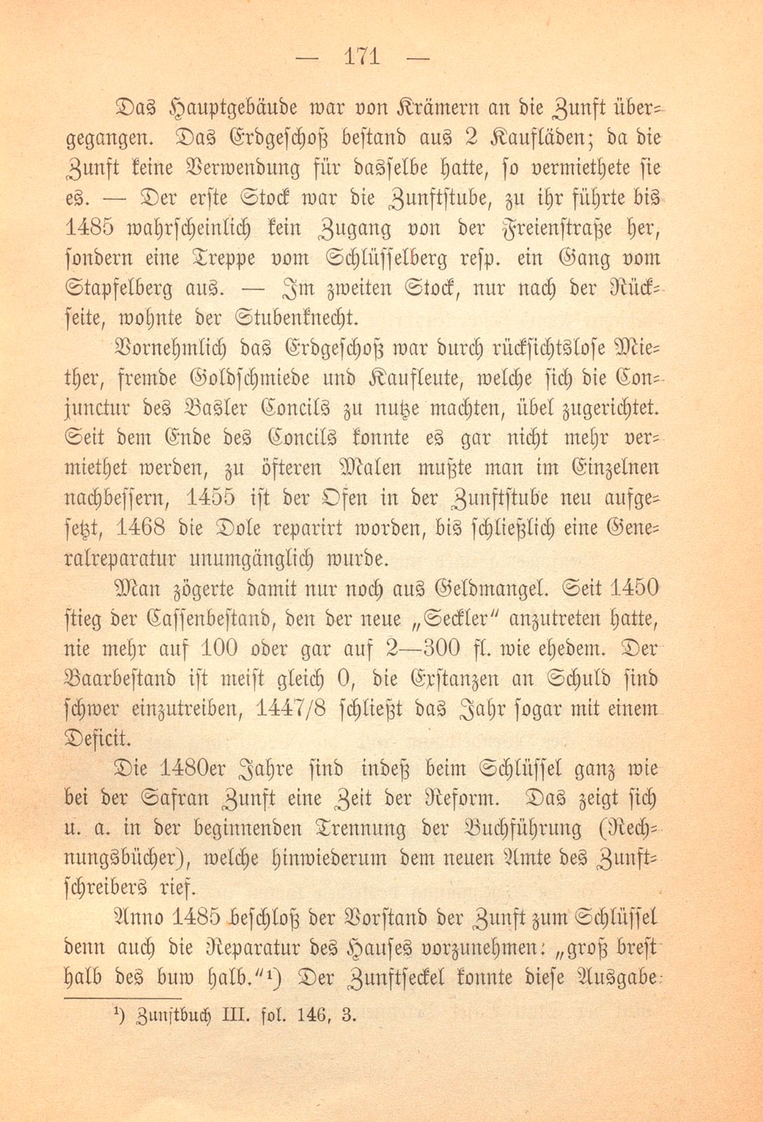 Der Neubau des Zunfthauses zum Schlüssel durch Roman Fäsch 1485-1488 – Seite 2