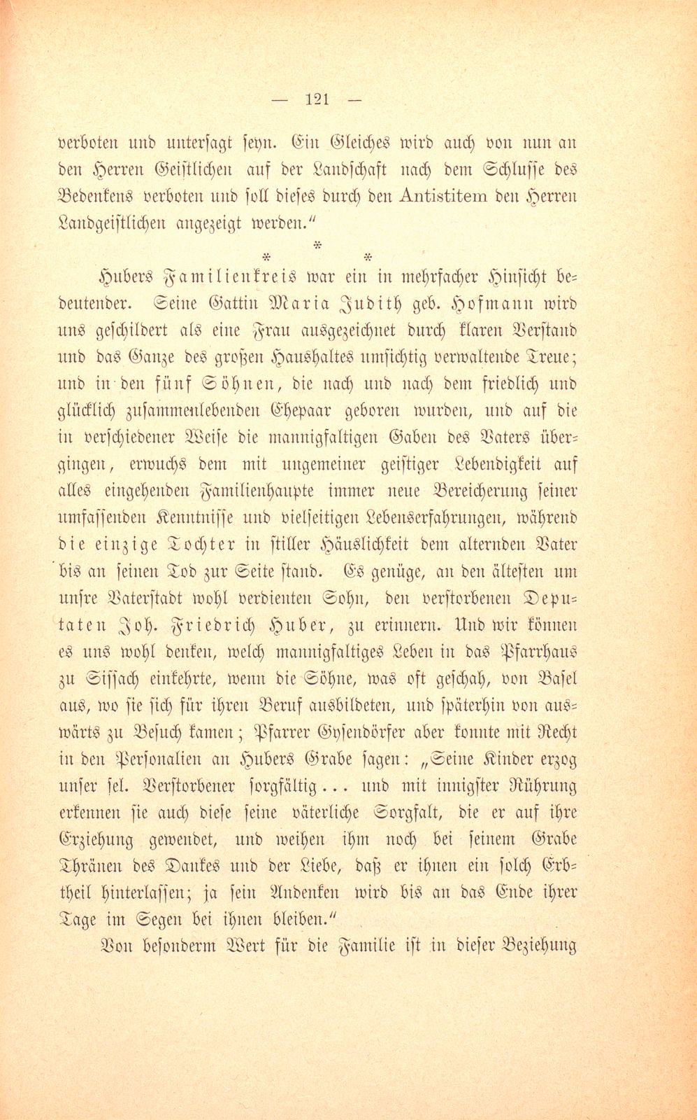 M. Johann Jakob Huber, weil. Pfarrer und Dekan in Sissach und seine Sammlungen zur Geschichte der Stadt und Landschaft Basel – Seite 47