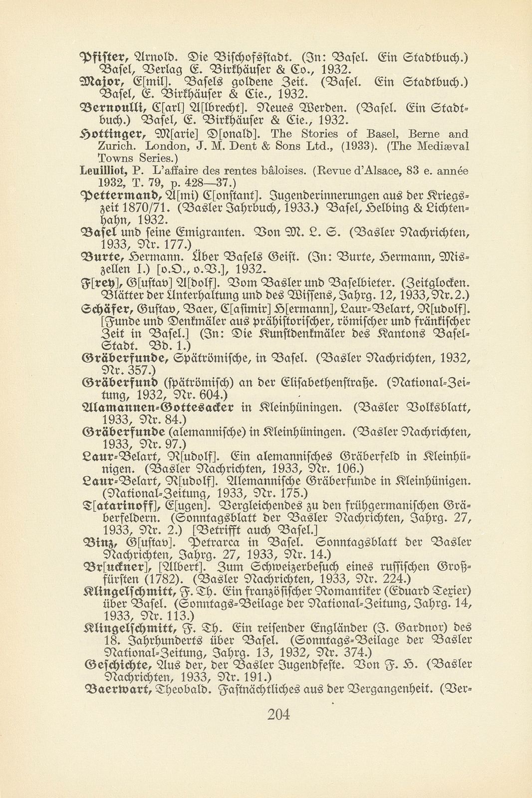 Basler Bibliographie 1933 – Seite 19