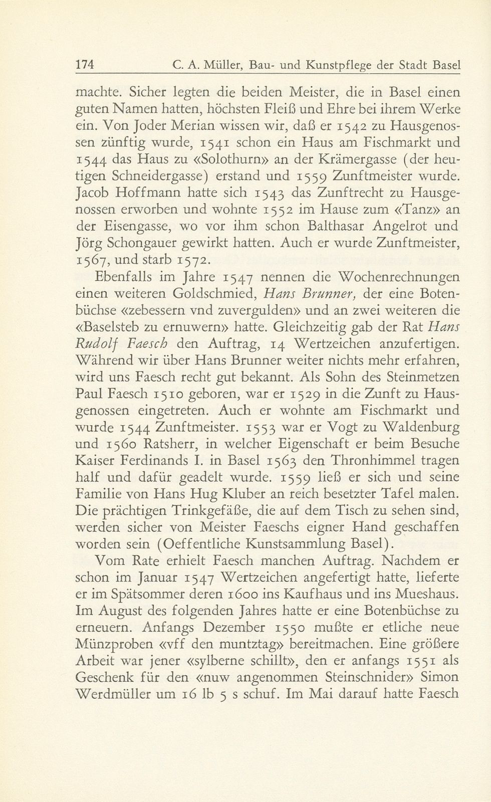 Bau- und Kunstpflege der Stadt Basel im Zeitalter der Reformation, 1529-1560 – Seite 42