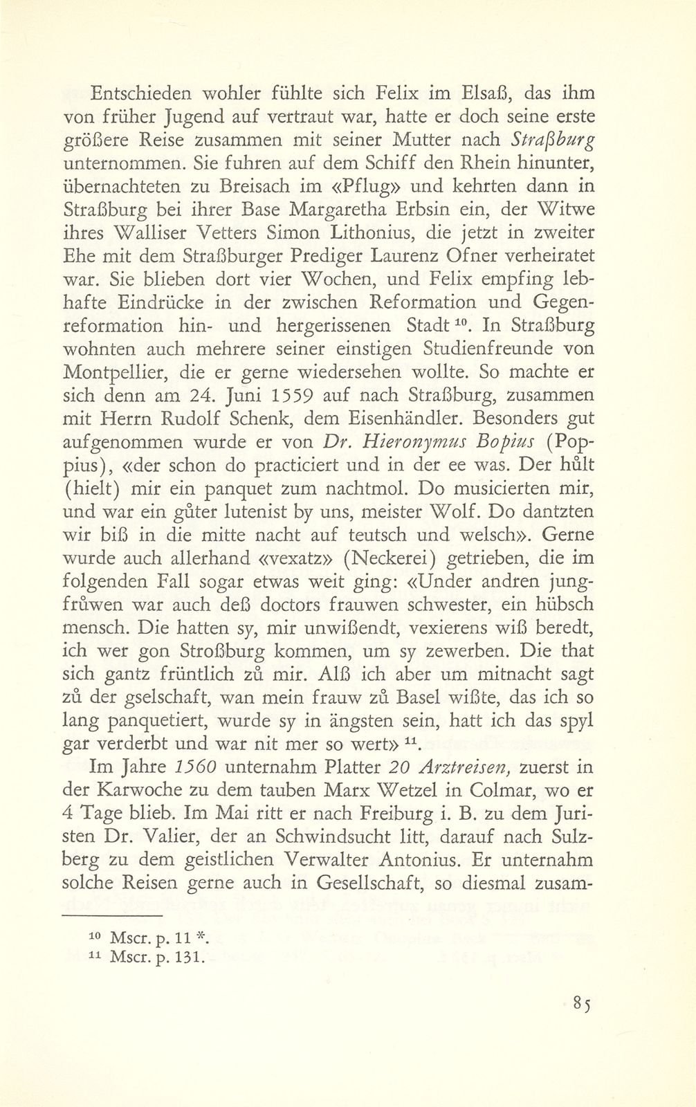 Aus der Frühzeit von Felix Platters Praxis – Seite 6