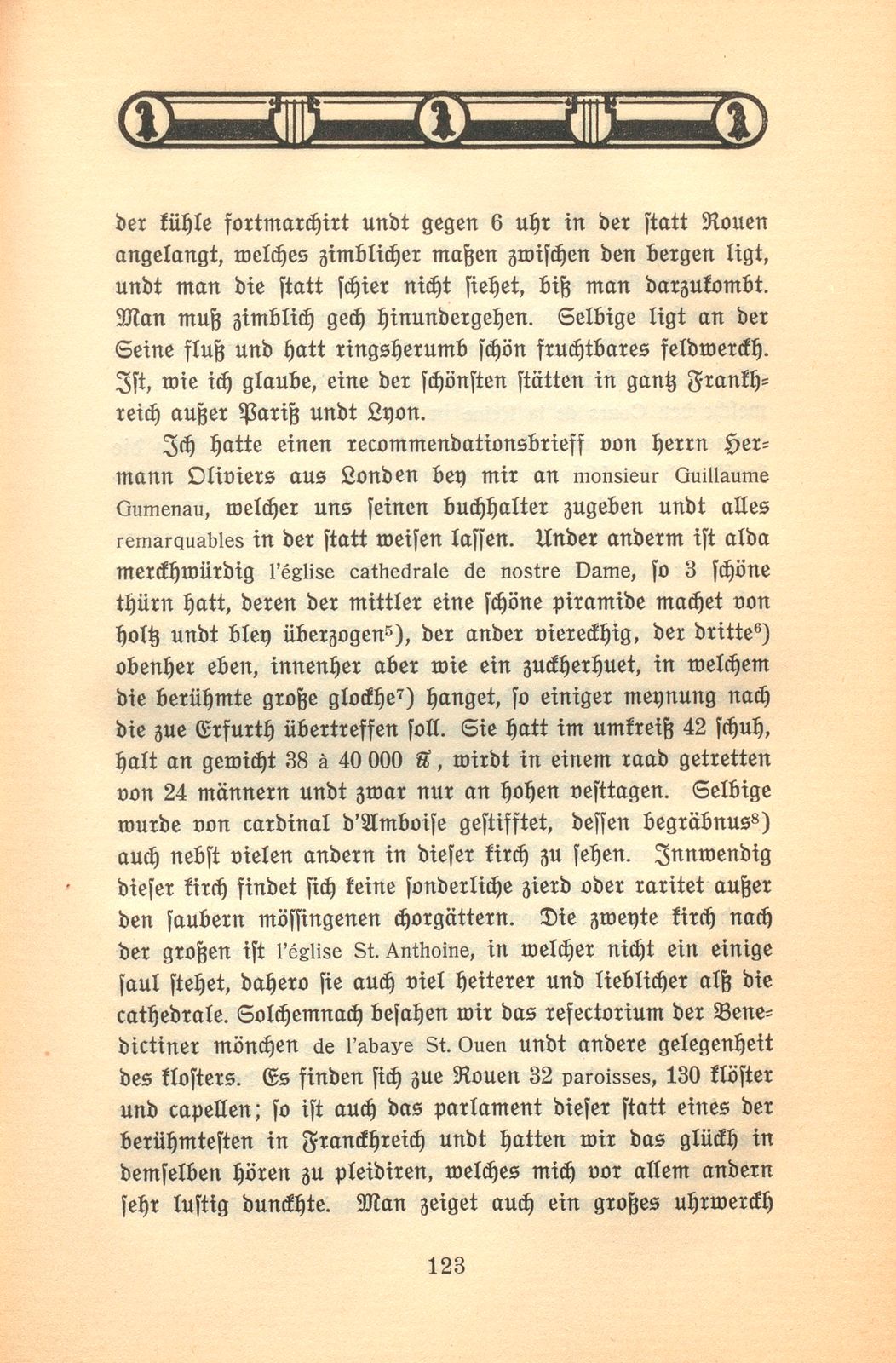 Der Aufenthalt eines Basler Kaufmanns in Paris im Jahre 1701 [Hans Burkhard Respinger] – Seite 5