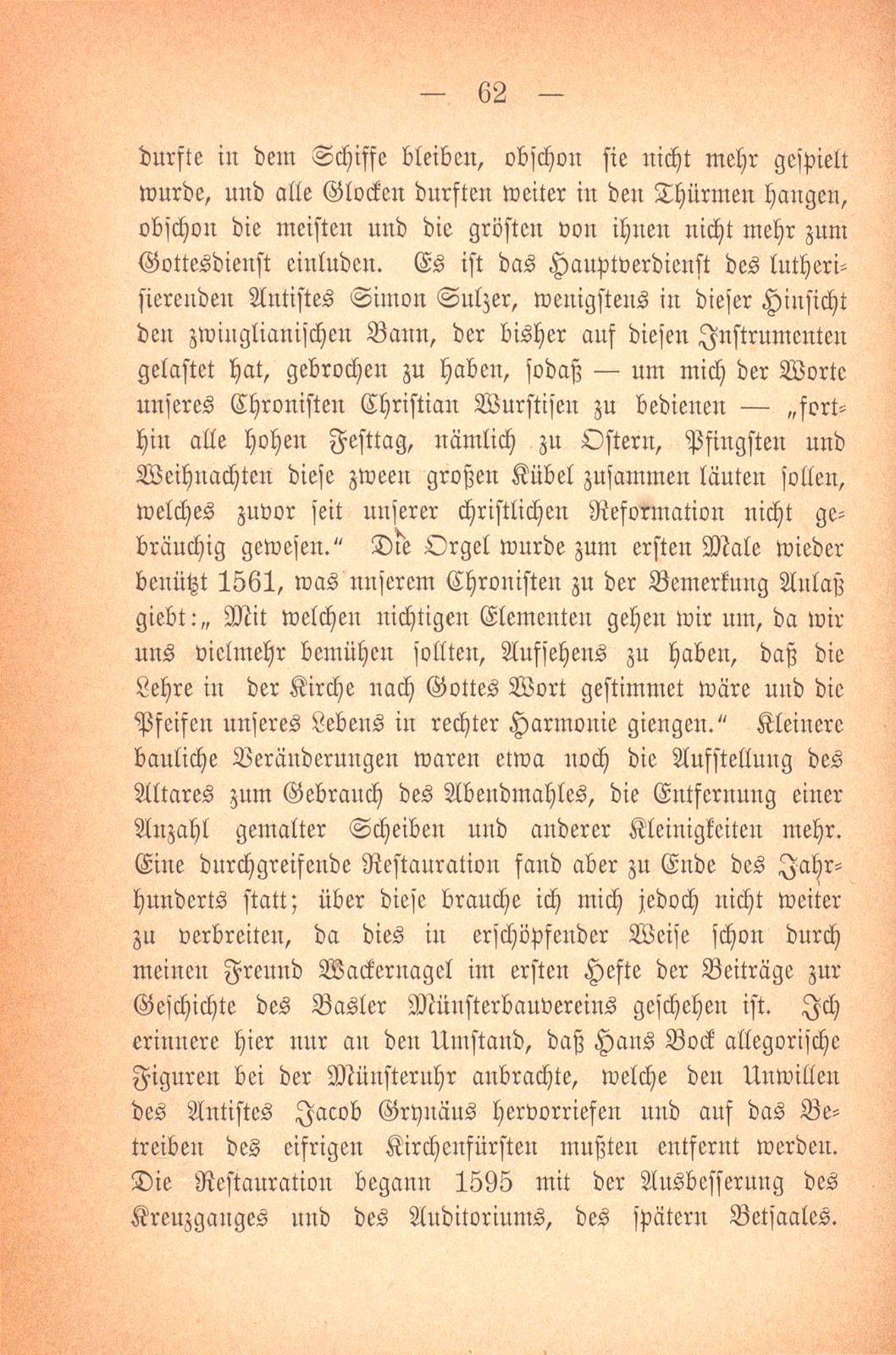 Baugeschichte Basels im XVI. Jahrhundert – Seite 11