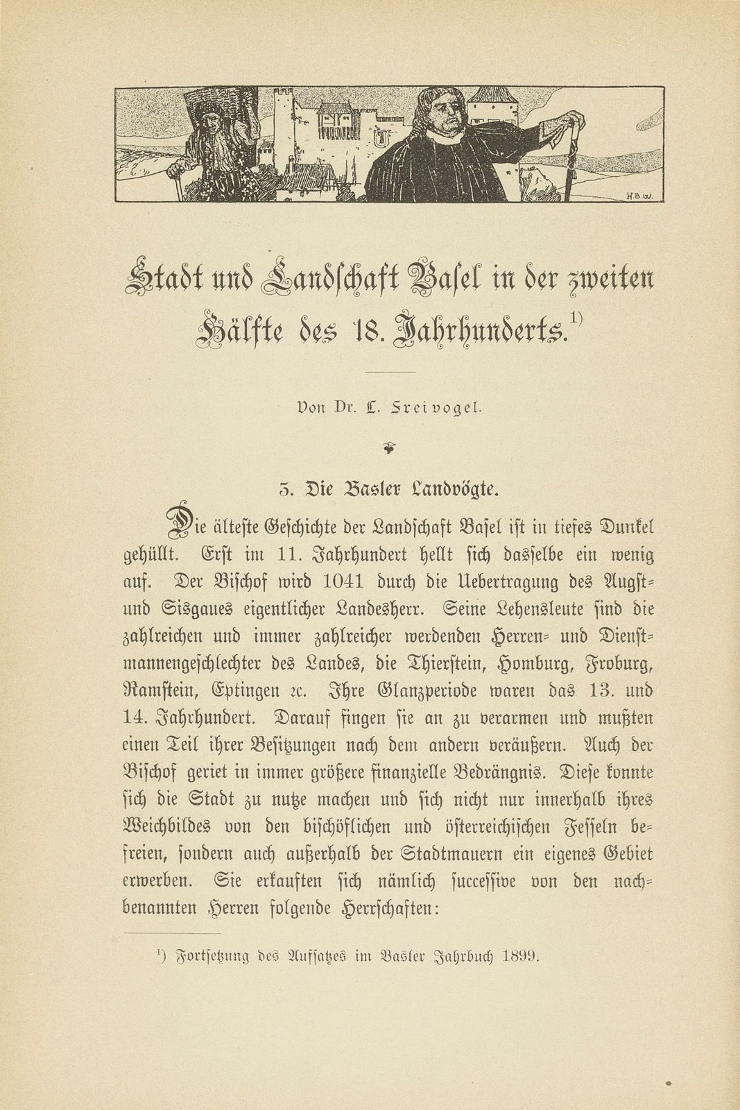 Stadt und Landschaft Basel in der zweiten Hälfte des 18. Jahrhunderts – Seite 1