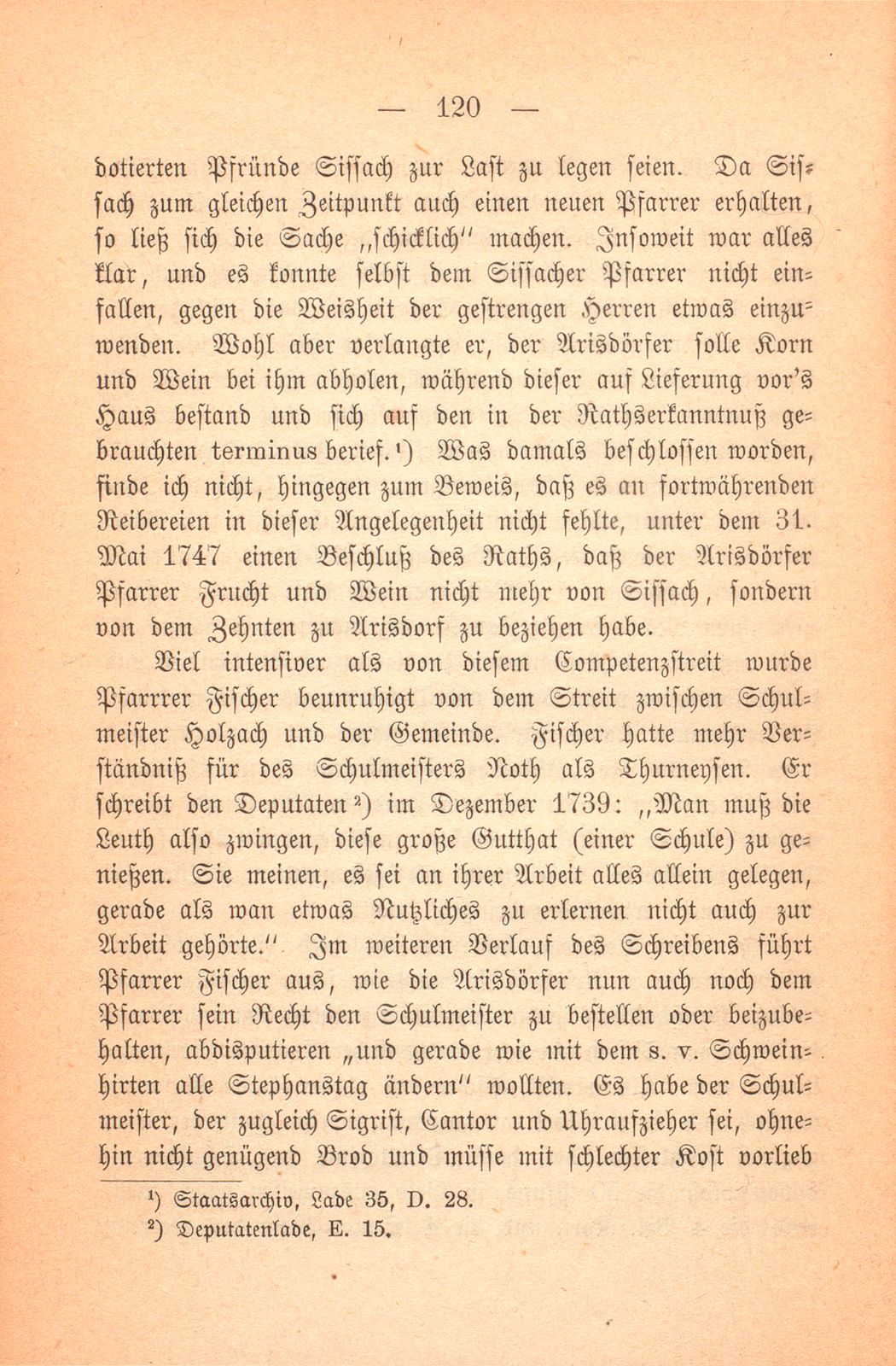 Geschichte der Pfarrei Arisdorf, nach handschriftlichen Quellen dargestellt – Seite 16