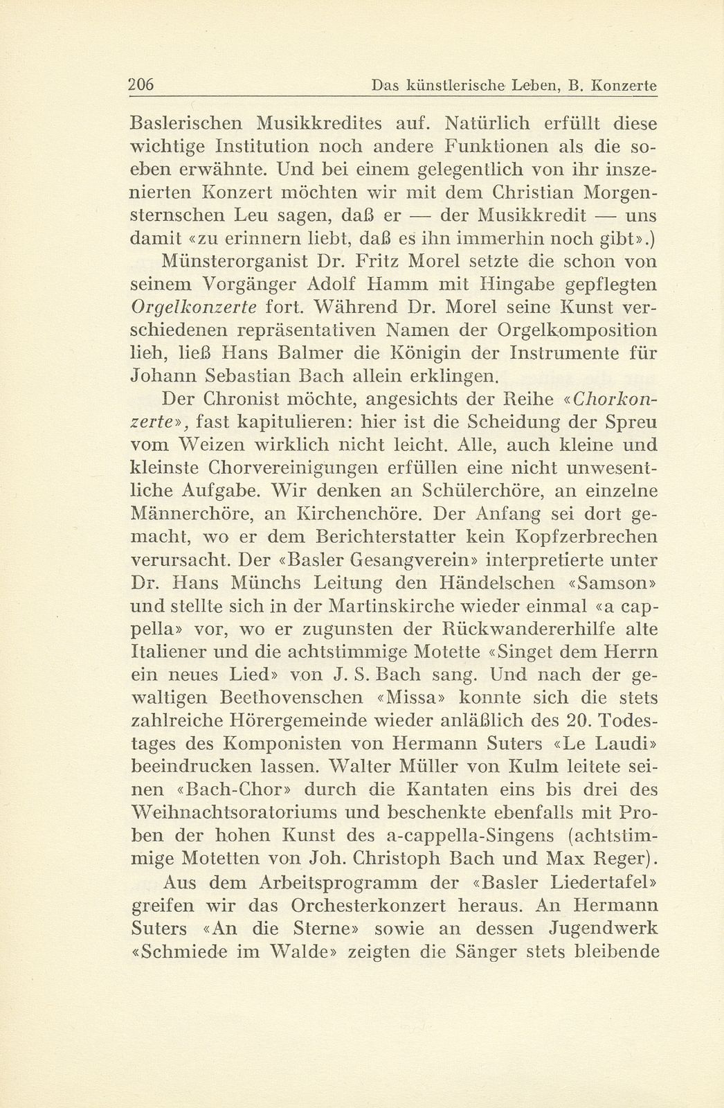 Das künstlerische Leben in Basel vom 1. Oktober 1945 bis 30. September 1946 – Seite 8