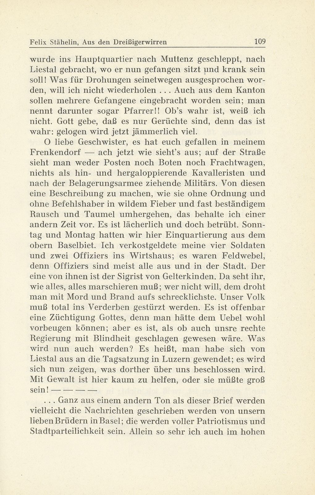 Erlebnisse und Bekenntnisse aus der Zeit der Dreissigerwirren [Gebrüder Stähelin] – Seite 7