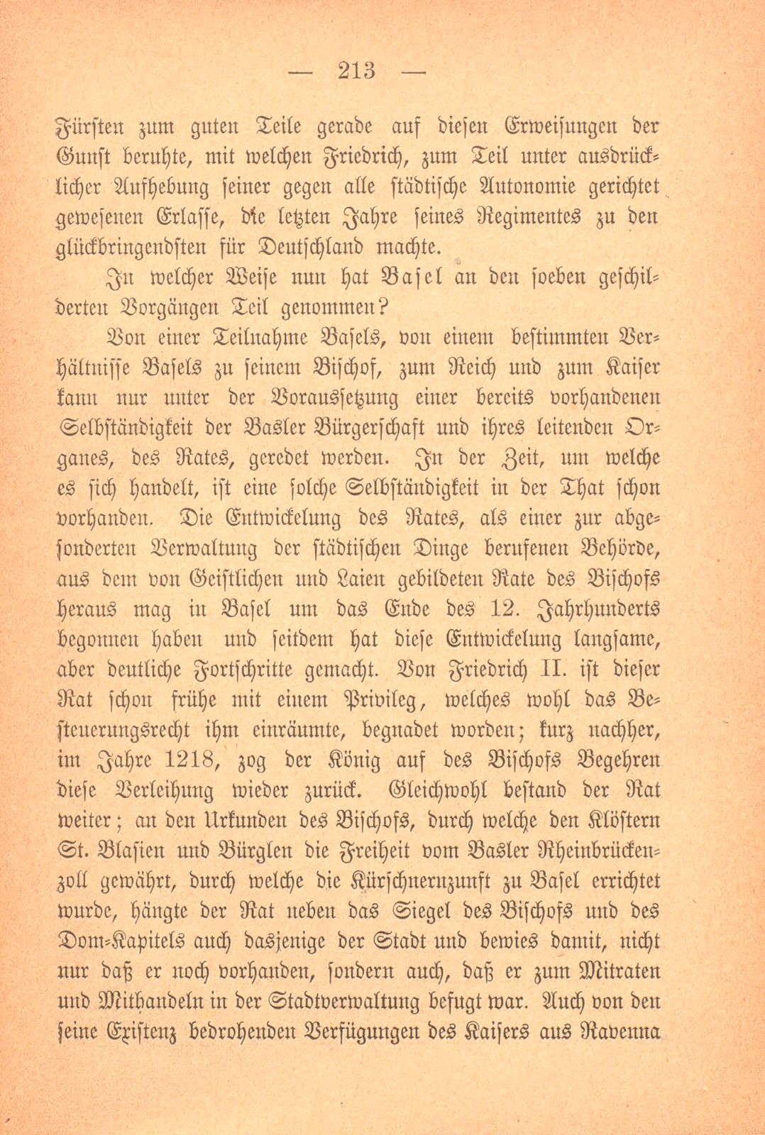 Zur Geschichte Basels im dreizehnten Jahrhundert – Seite 7