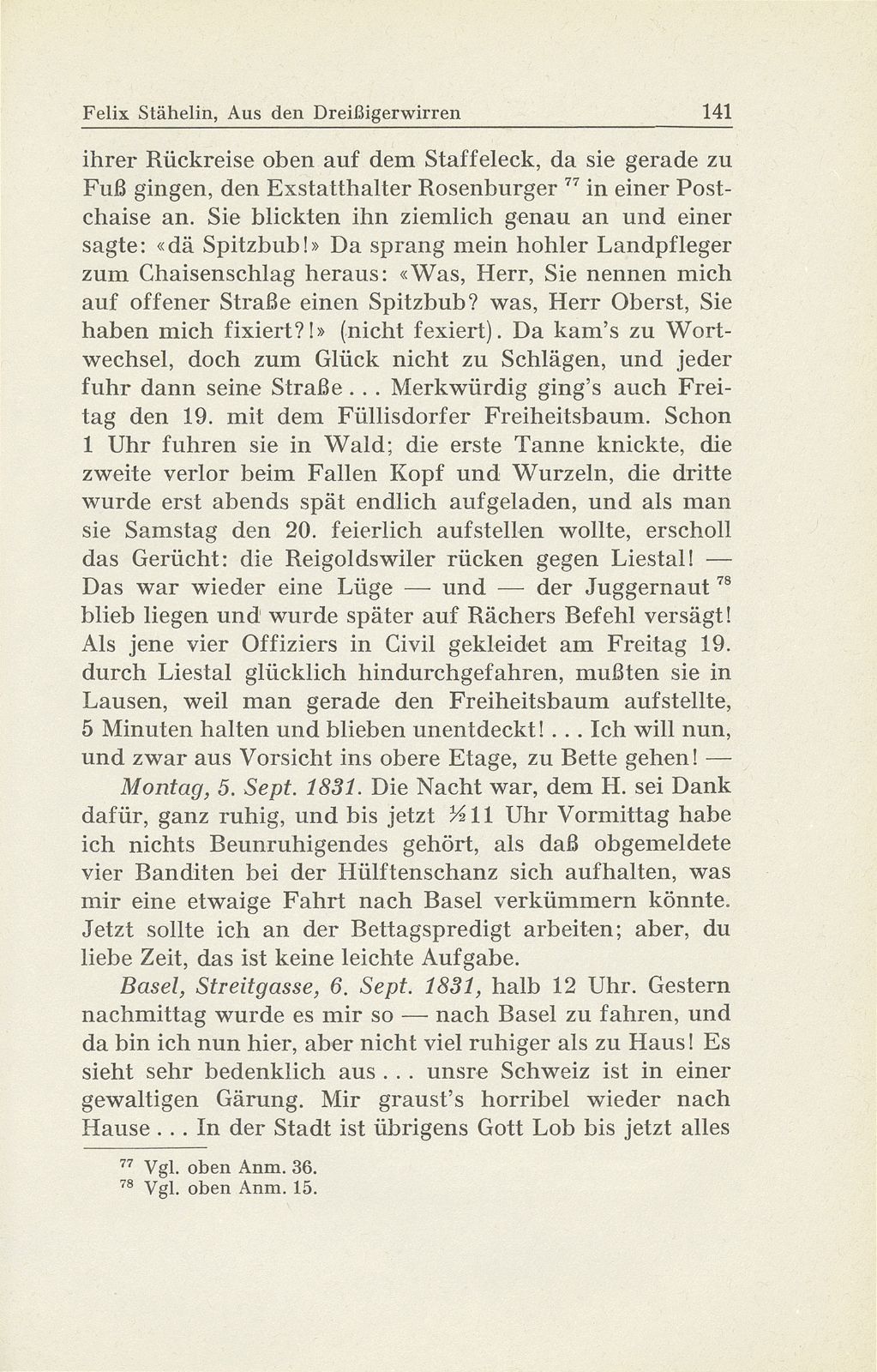 Erlebnisse und Bekenntnisse aus der Zeit der Dreissigerwirren [Gebrüder Stähelin] – Seite 39