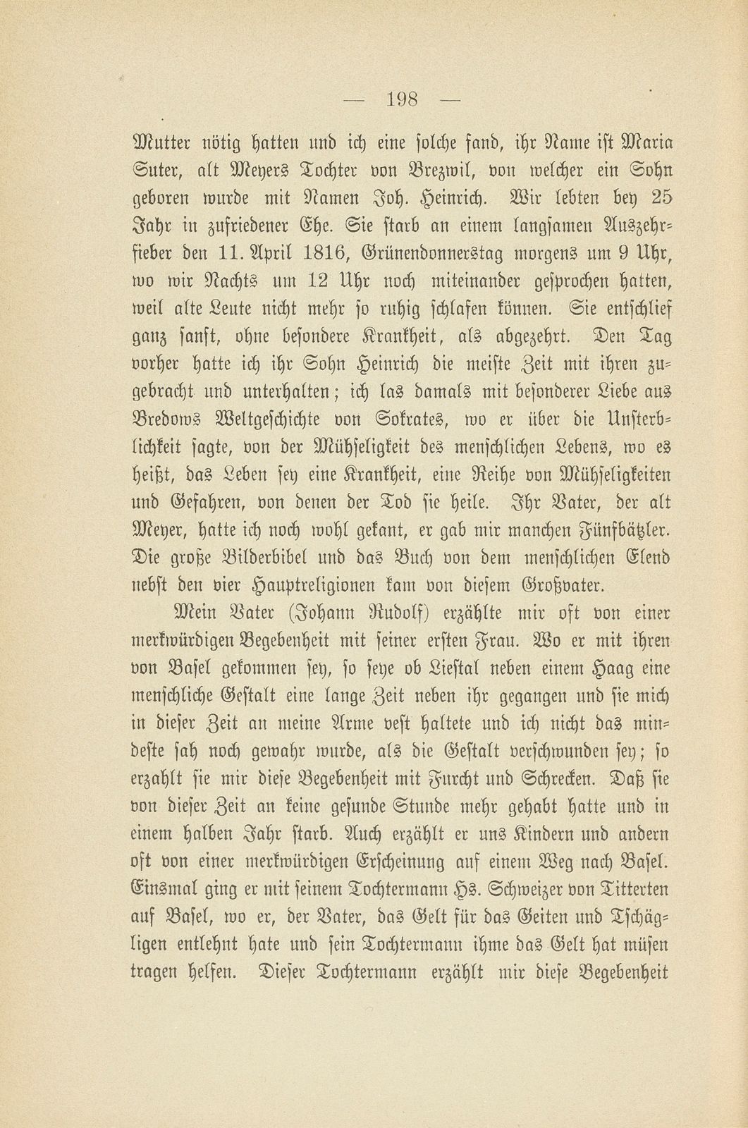 Auszüge aus dem Stammbuch der Familie Althaus auf Tschäggligen bei Bretzwil – Seite 5