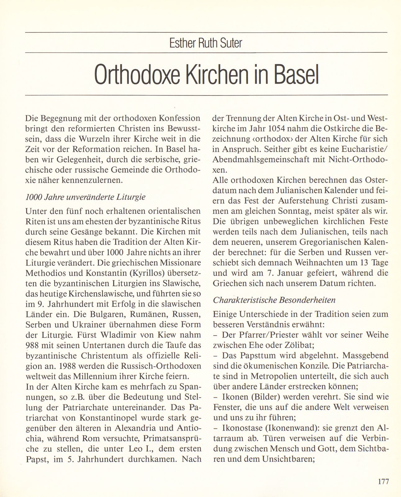 Orthodoxe Kirchen in Basel – Seite 1