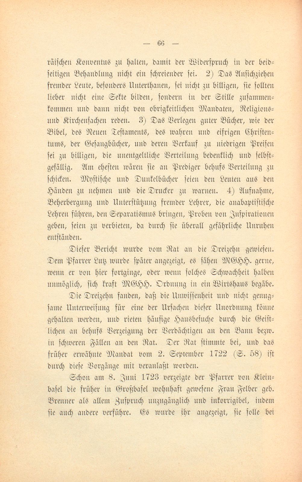 Die Basler Separatisten im ersten Viertel des XVIII. Jahrhunderts – Seite 37