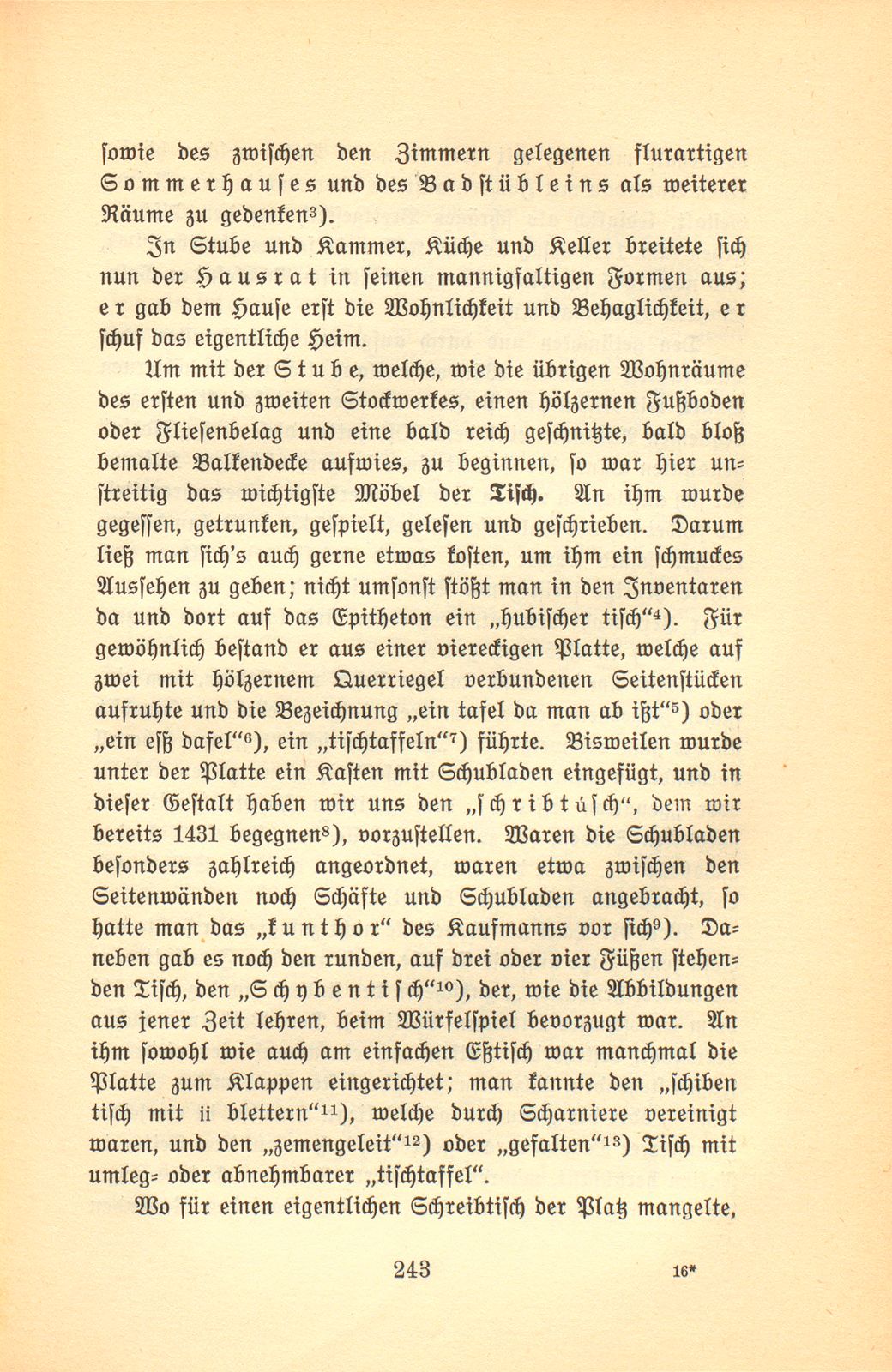 Der Basler Hausrat im Zeitalter der Spätgotik. (An Hand der schriftlichen Überlieferung.) – Seite 3