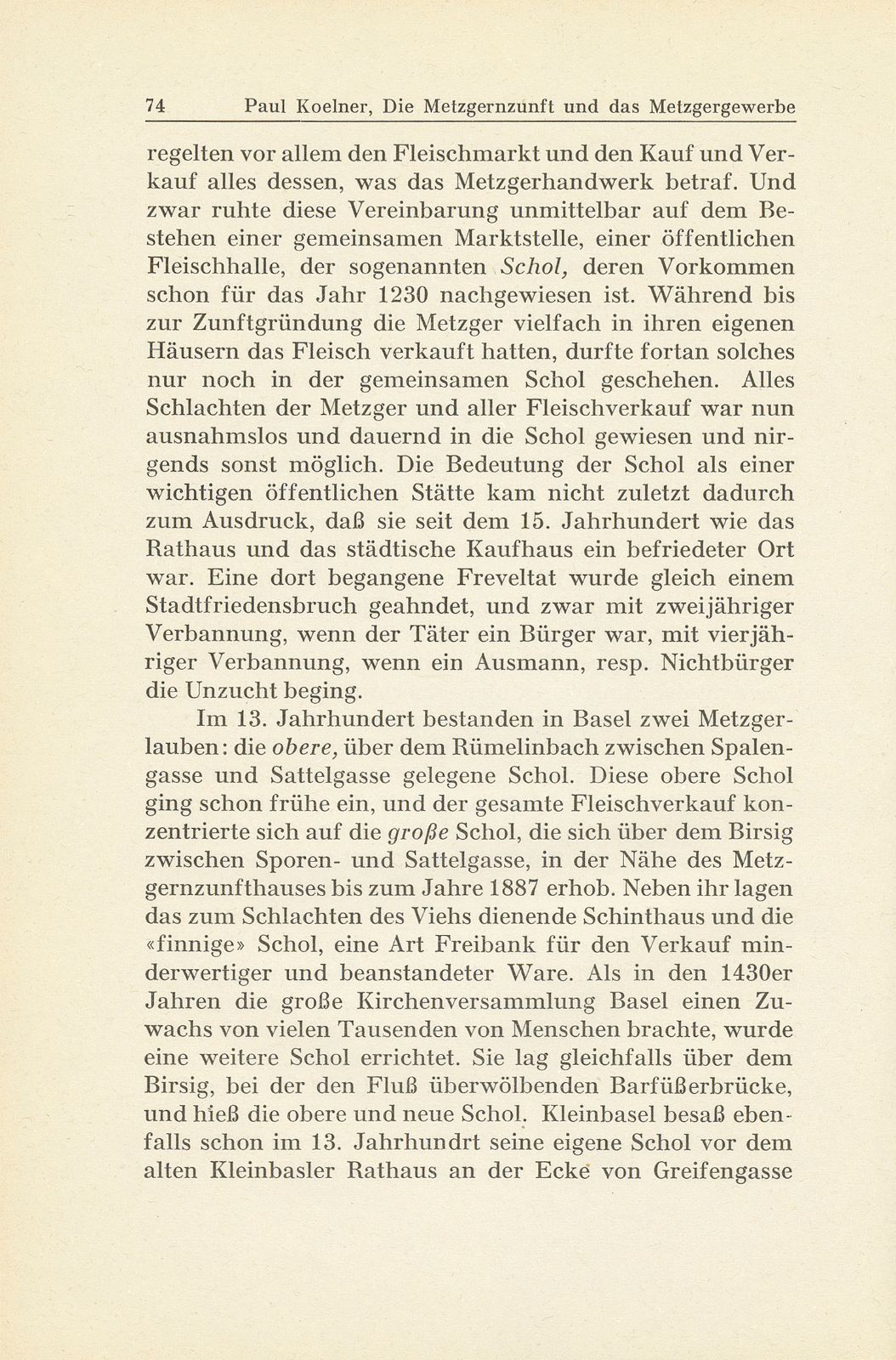 Die Metzgernzunft und das Metzgergewerbe im alten Basel – Seite 2