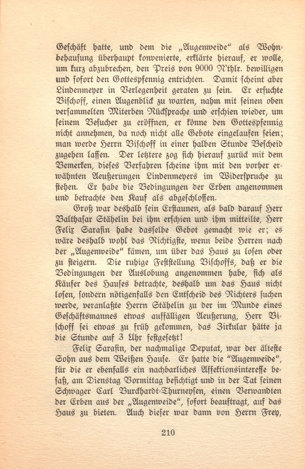 Aus der Geschichte eines alten Basler Hauses [Haus zur ‹Augenweide›] – Seite 37