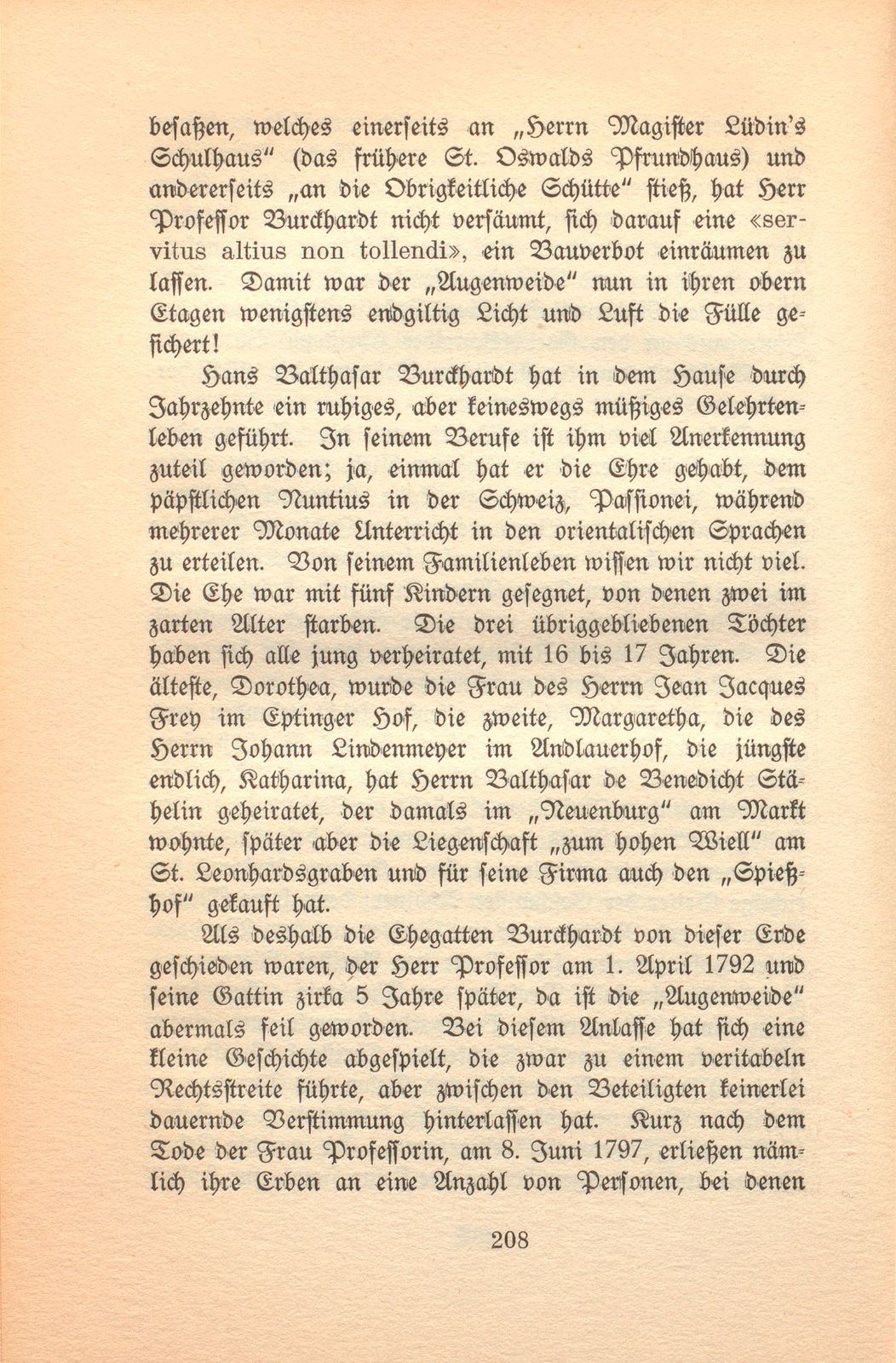 Aus der Geschichte eines alten Basler Hauses [Haus zur ‹Augenweide›] – Seite 35