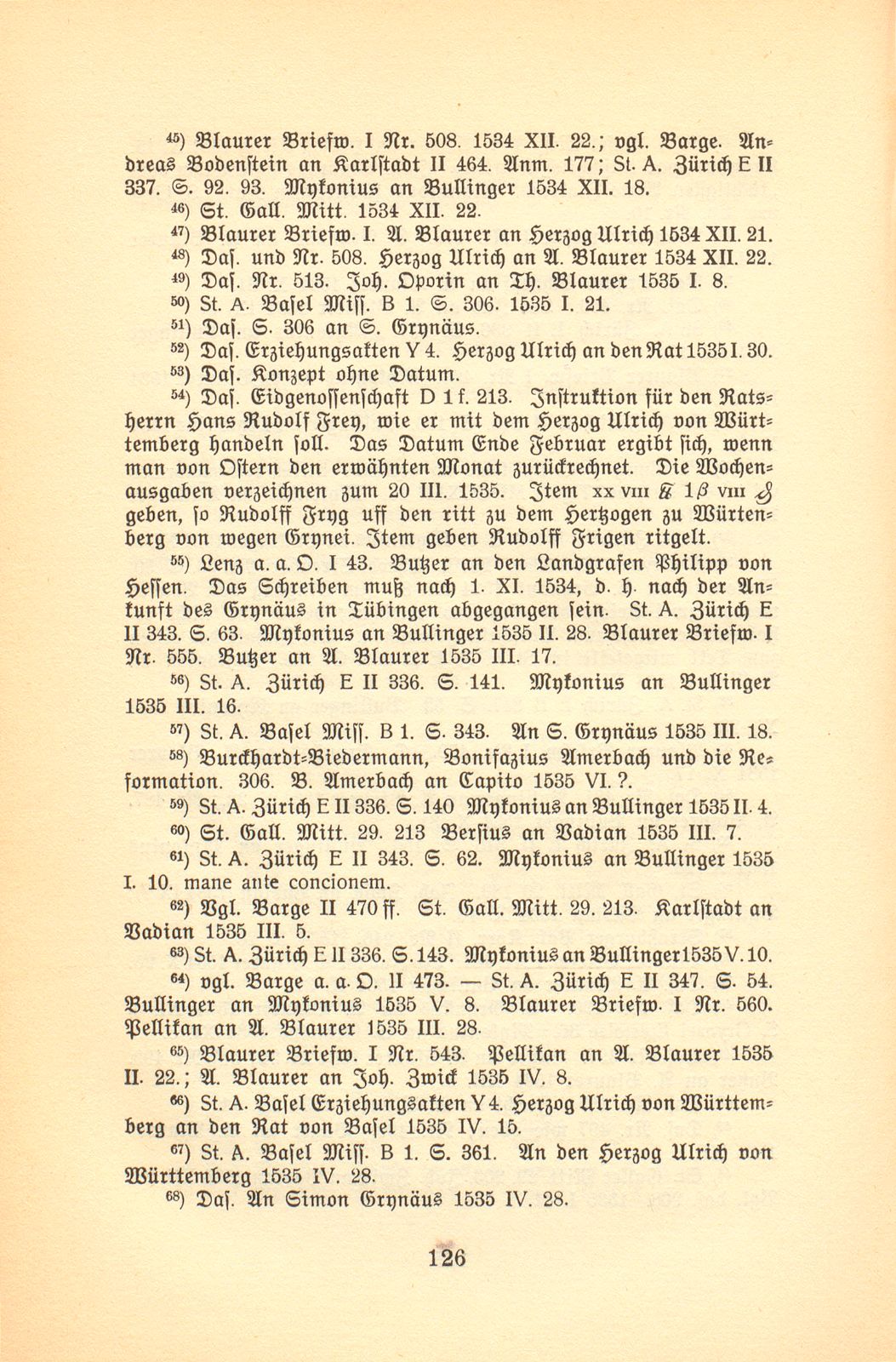 Die Berufung des Simon Grynäus nach Tübingen. 1534/1535 – Seite 39