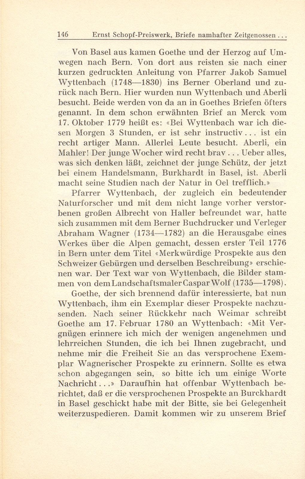 Briefe namhafter Zeitgenossen an Johann Rudolf Burckhardt im Kirschgarten – Seite 5