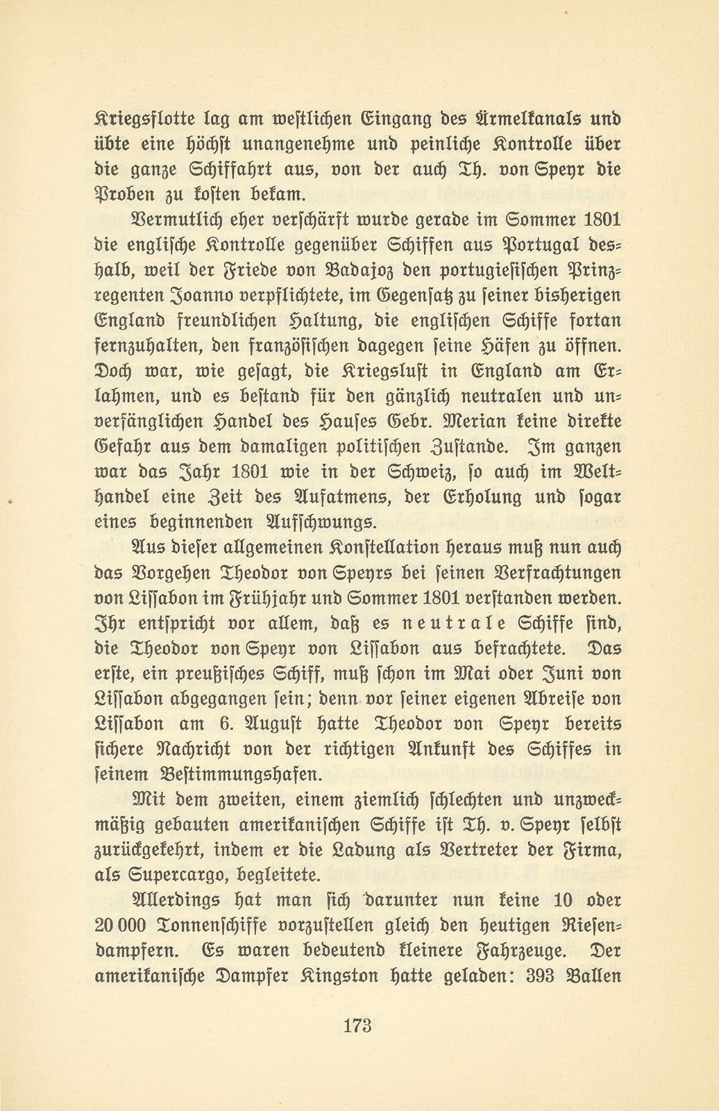 Abenteuer eines jungen Basler Kaufmanns vor hundert Jahren. Theodor von Speyr – Seite 17