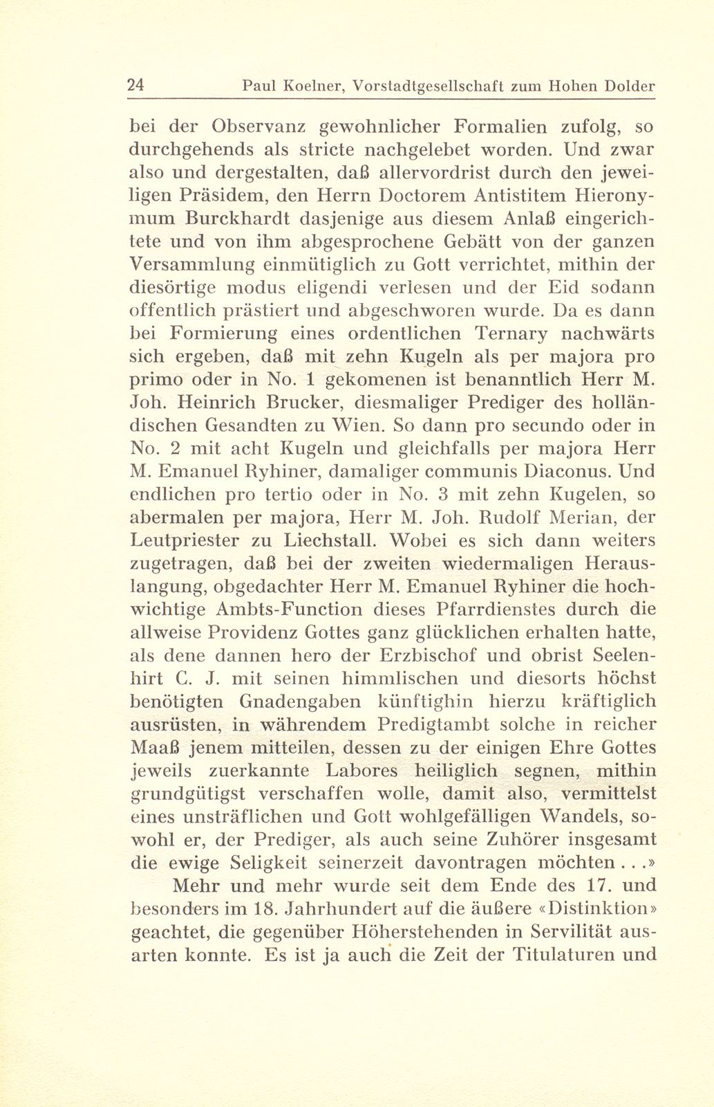 Aus der Gerichtspraxis der Vorstadtgesellschaft zum Hohen Dolder – Seite 8