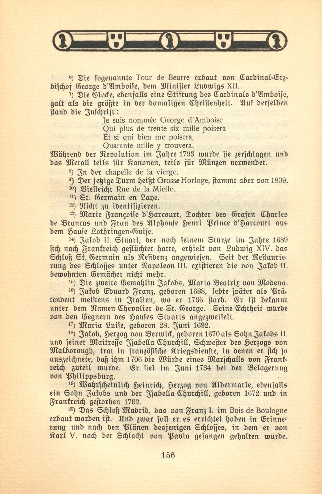 Der Aufenthalt eines Basler Kaufmanns in Paris im Jahre 1701 [Hans Burkhard Respinger] – Seite 38