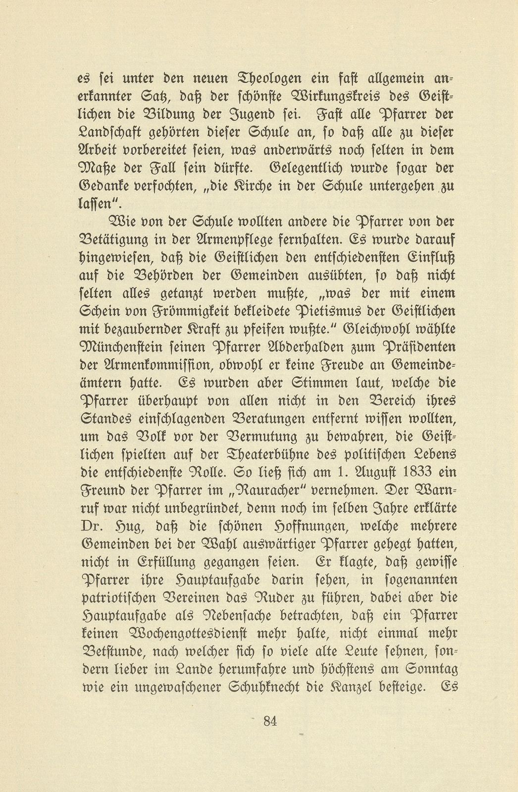 Die Pfarrer im Baselbiet in der Zeit der Trennung von Basel-Stadt – Seite 28