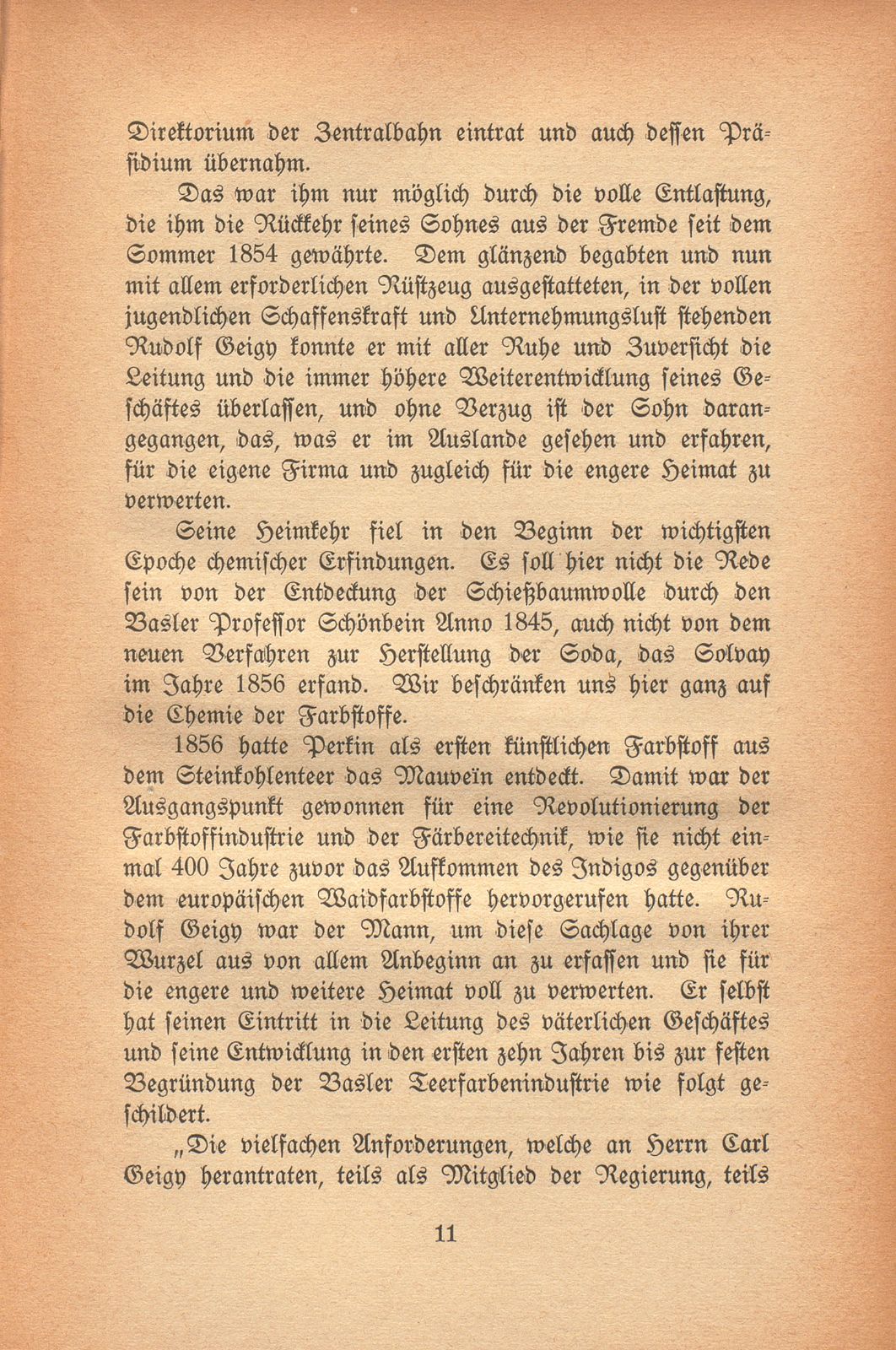 Johann Rudolf Geigy-Merian. 4. März 1830 bis 17. Februar 1917 – Seite 11