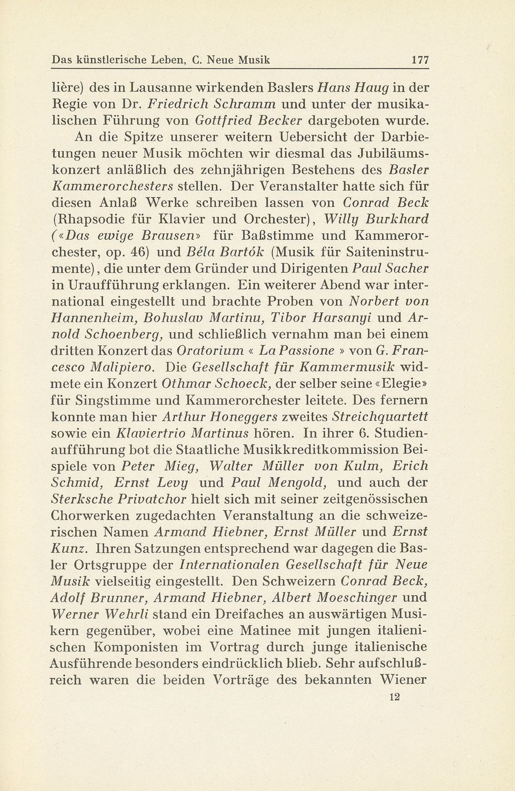 Das künstlerische Leben in Basel vom 1. Oktober 1936 bis 30. September 1937 – Seite 3