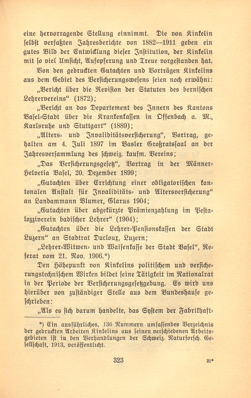 Prof. Dr. Hermann Kinkelin. 11. November 1832 bis 2. Januar 1913 – Seite 24