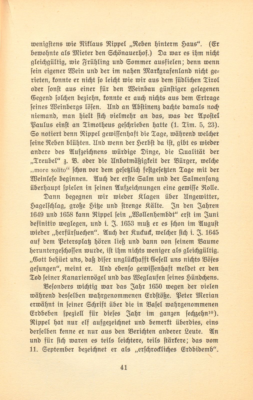 Basler Aufzeichnungen des siebenzehnten Jahrhunderts [Hans Jakob Rippel] – Seite 7