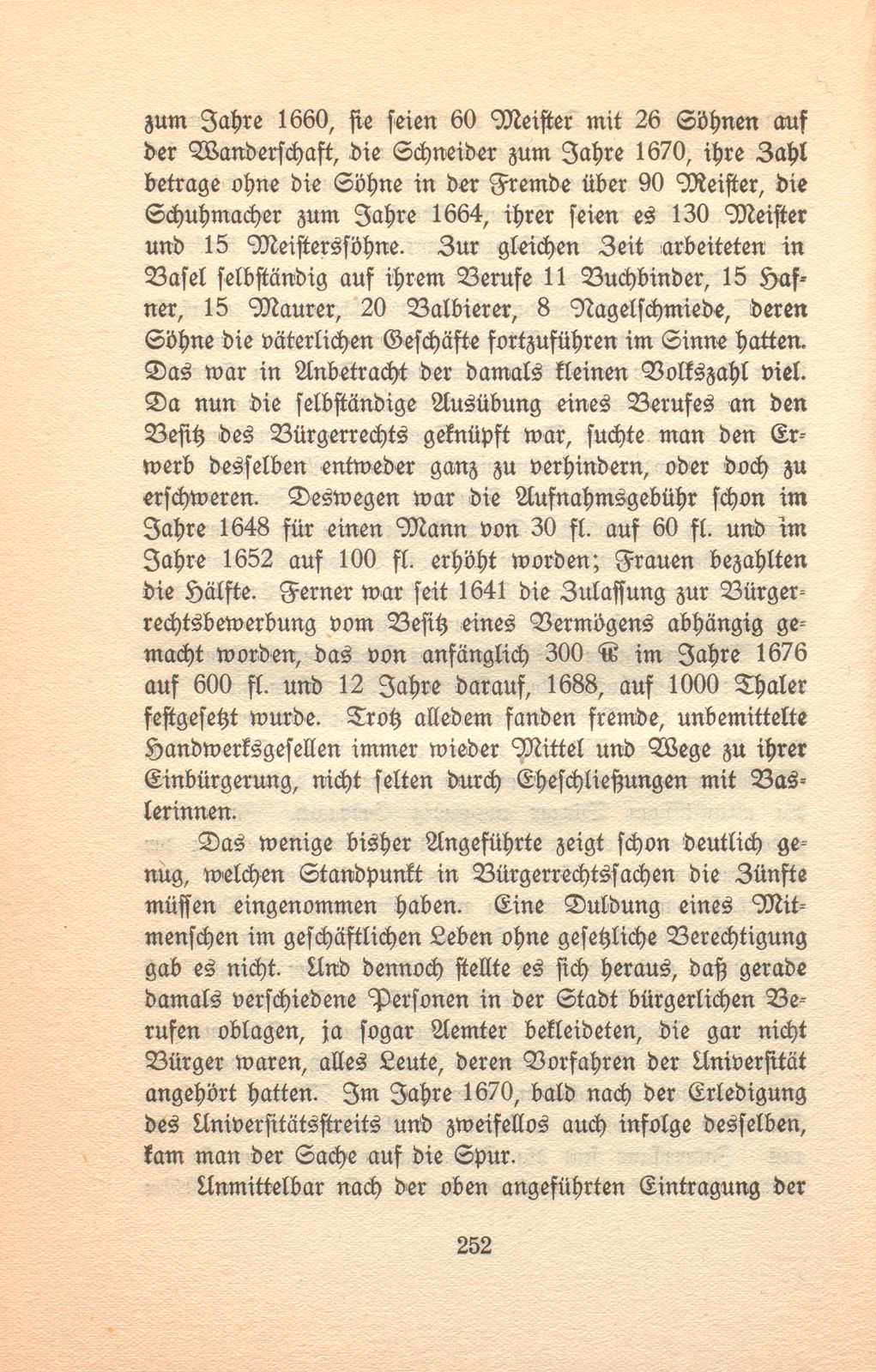 Vom Zuwachs der Basler Bürgerschaft aus der Universität bis zur Revolutionszeit – Seite 22