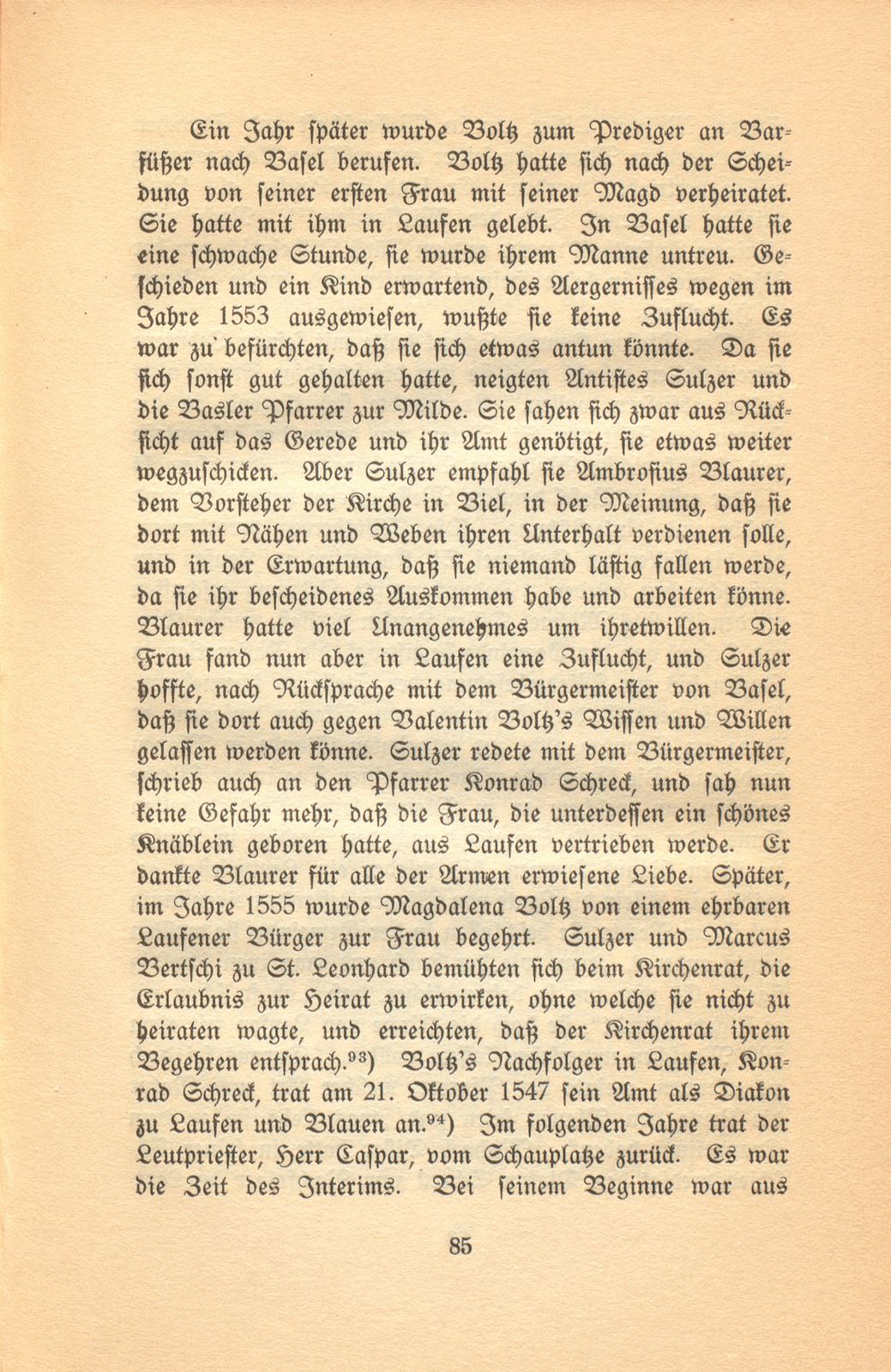 Die Reformation im baslerisch-bischöflichen Laufen – Seite 49