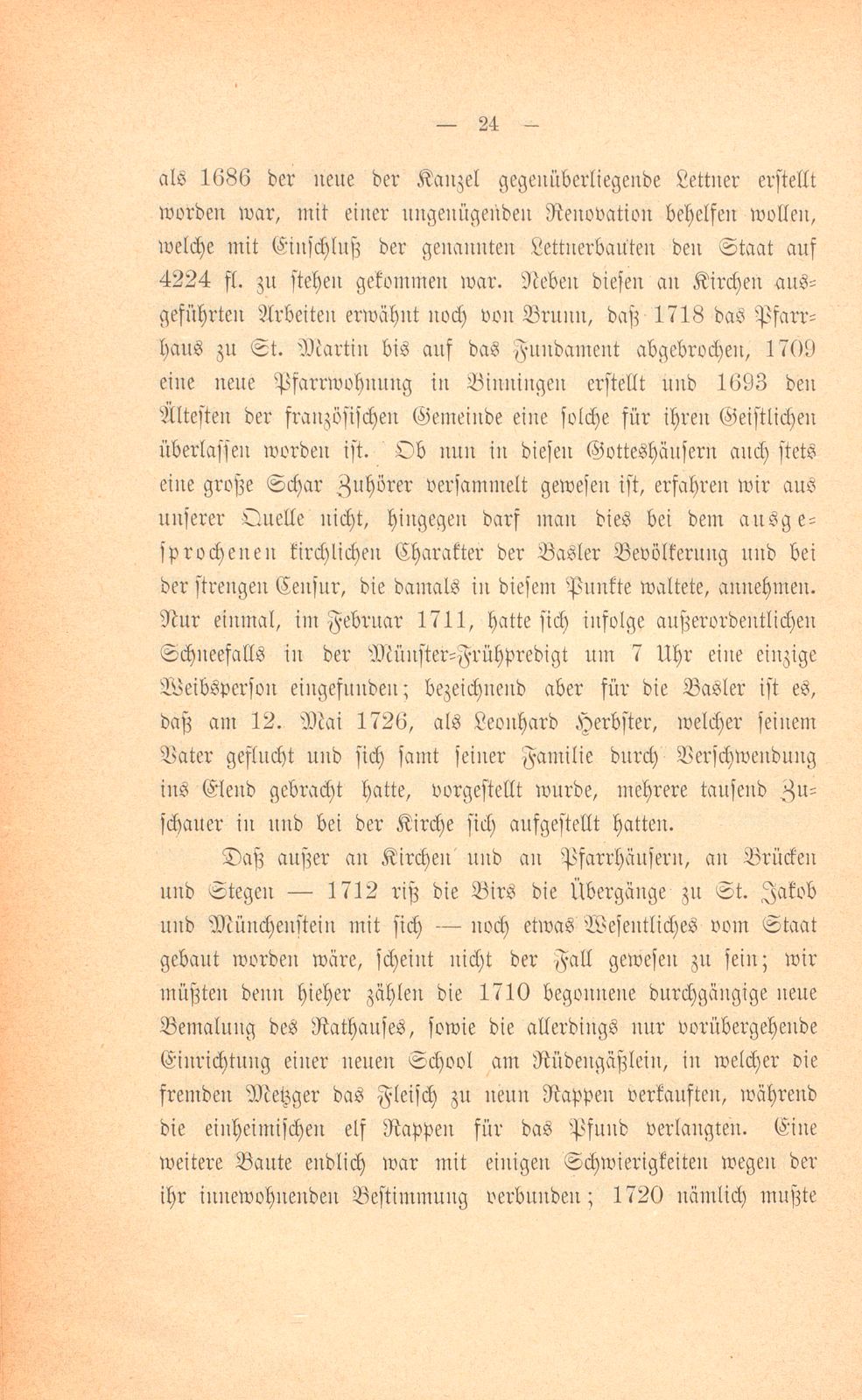 Mitteilungen aus einer Basler Chronik des beginnenden XVIII. Jahrhunderts [Sam. v. Brunn] – Seite 4