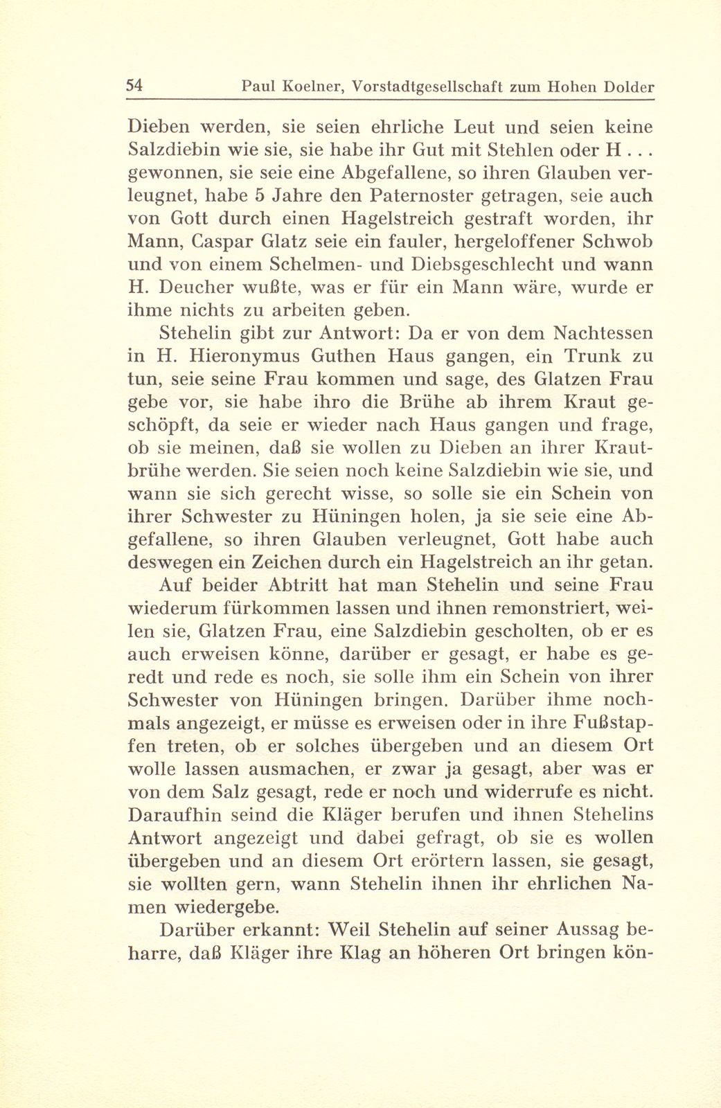 Aus der Gerichtspraxis der Vorstadtgesellschaft zum Hohen Dolder – Seite 40