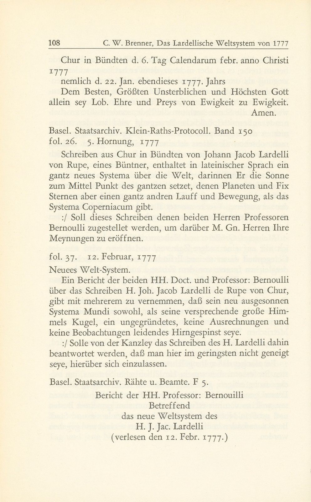 Das Lardellische Weltsystem von 1777 in der Kritik von Daniel und Johann Bernoulli – Seite 9