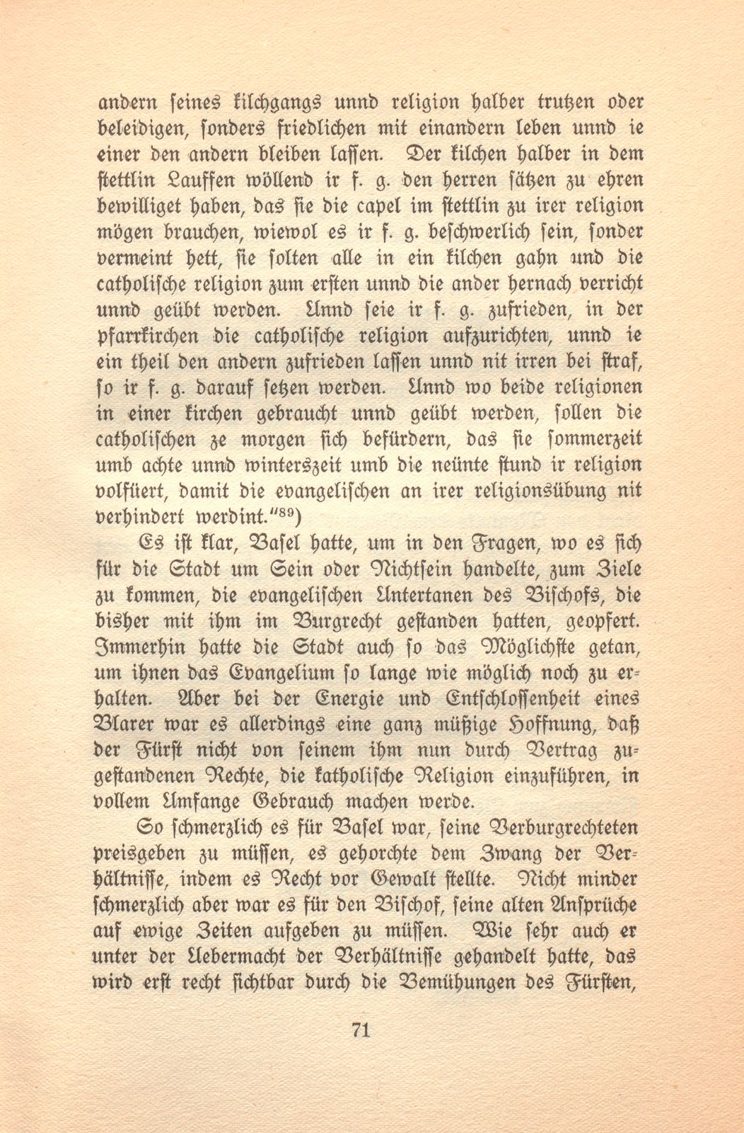 Die Gegenreformation im baslerisch-bischöflichen Laufen – Seite 41