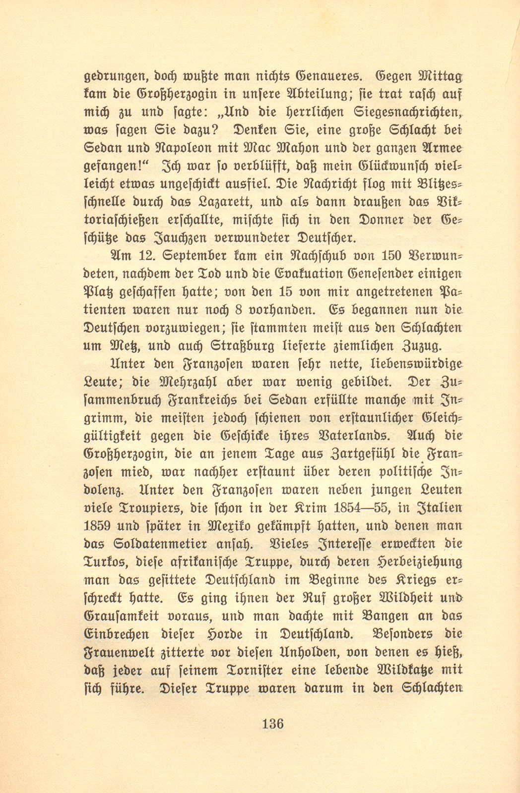 Lazaretterinnerungen aus dem Kriege 1870/71 – Seite 26