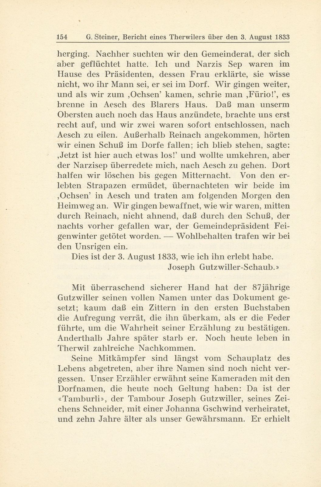 Bericht eines Therwilers über den 3. August 1833 [J. Gutzwiller-Schaub] – Seite 14