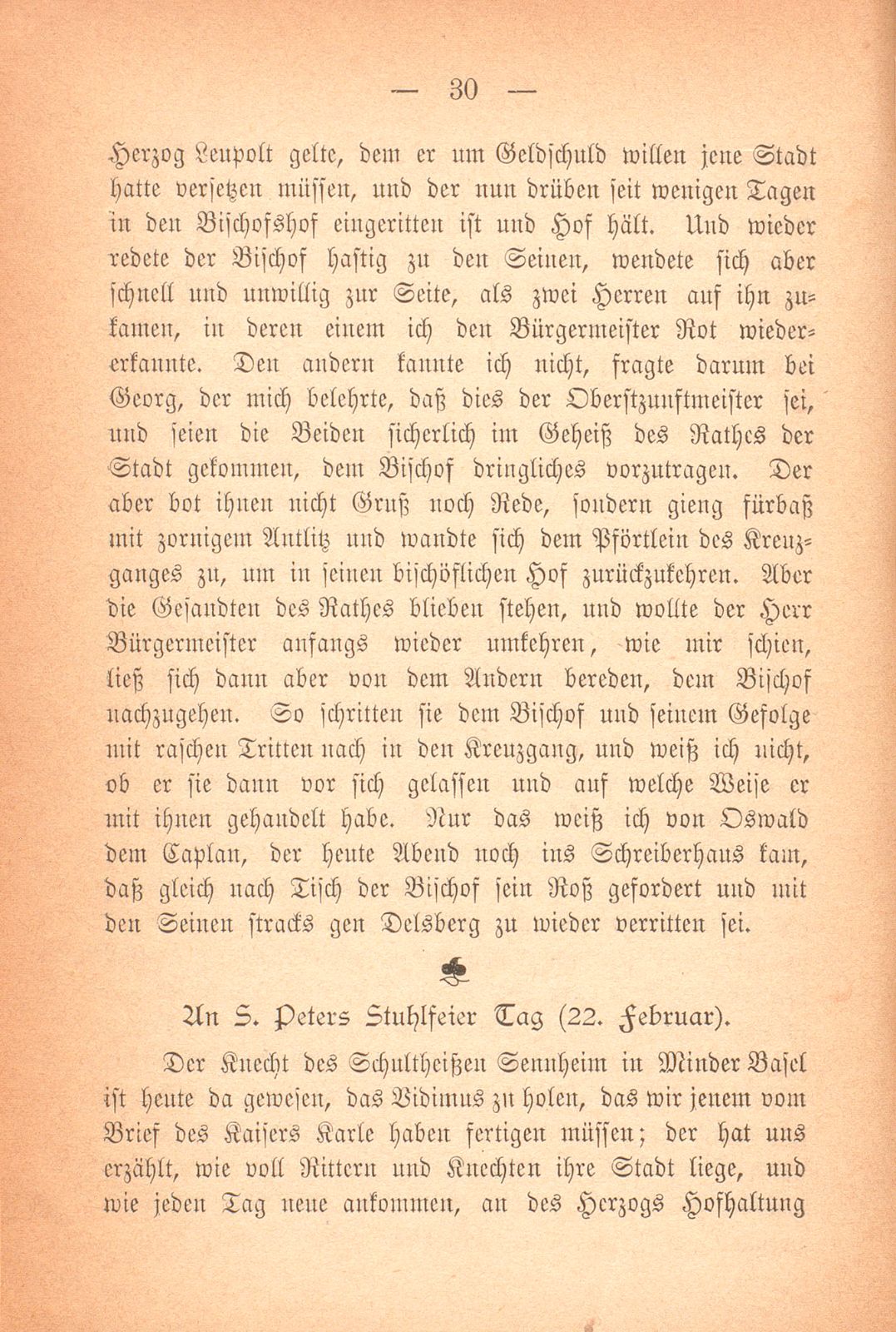 Aus dem Tagebuch des Schreibers Giselbert. (1376-1378) – Seite 18