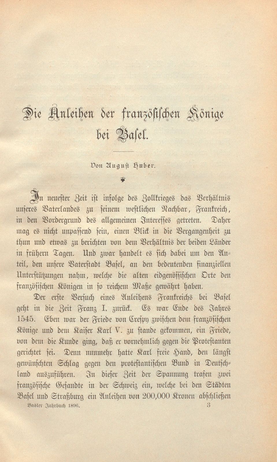 Die Anleihen der französischen Könige bei Basel – Seite 1