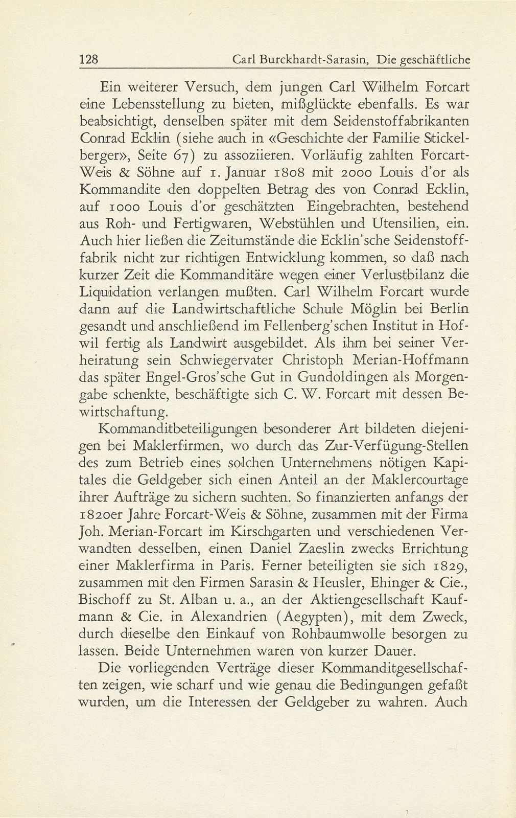 Die geschäftliche Tätigkeit von Johann Rudolf Forcart-Weis 1749-1834 – Seite 27