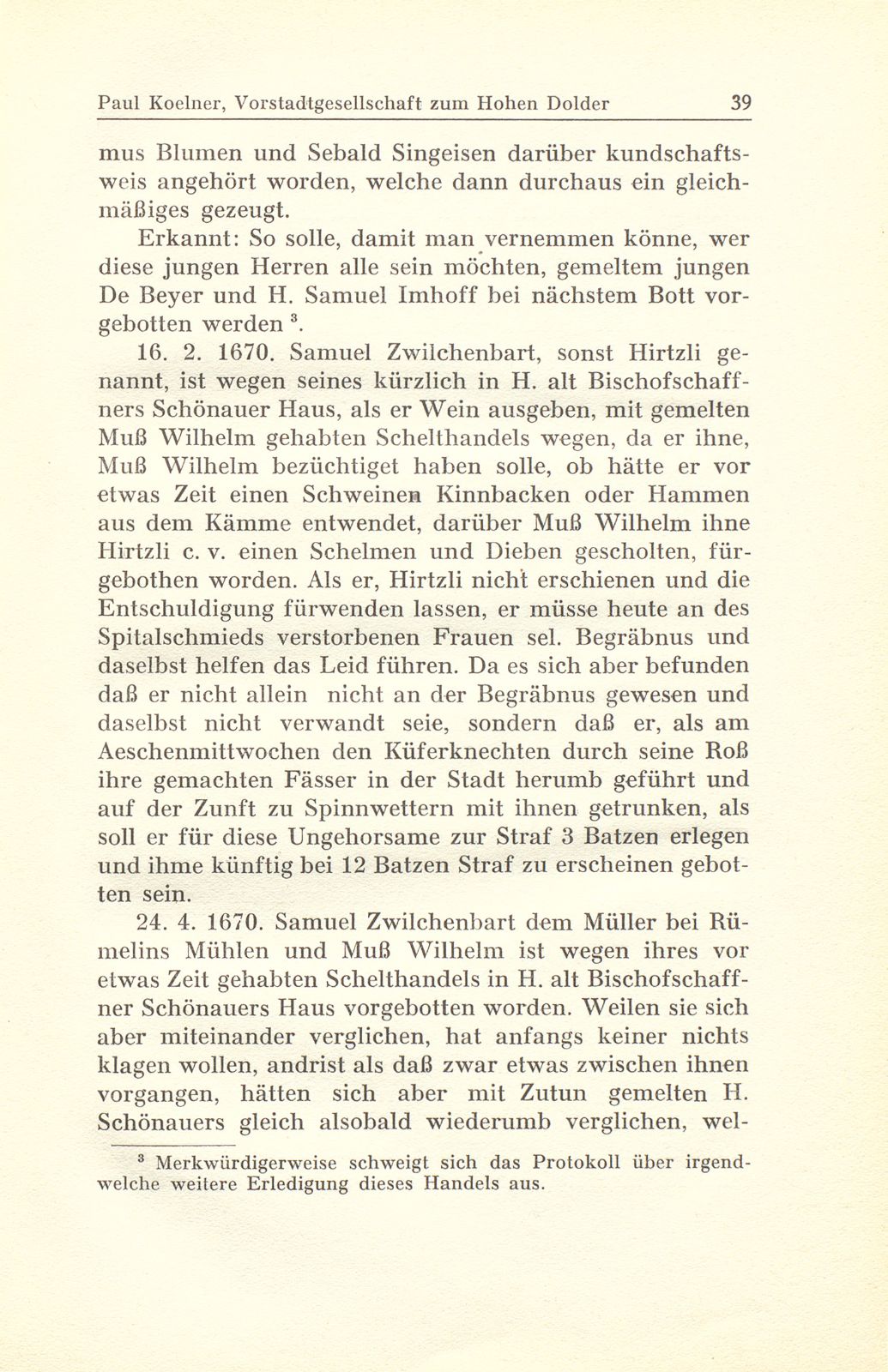 Aus der Gerichtspraxis der Vorstadtgesellschaft zum Hohen Dolder – Seite 25