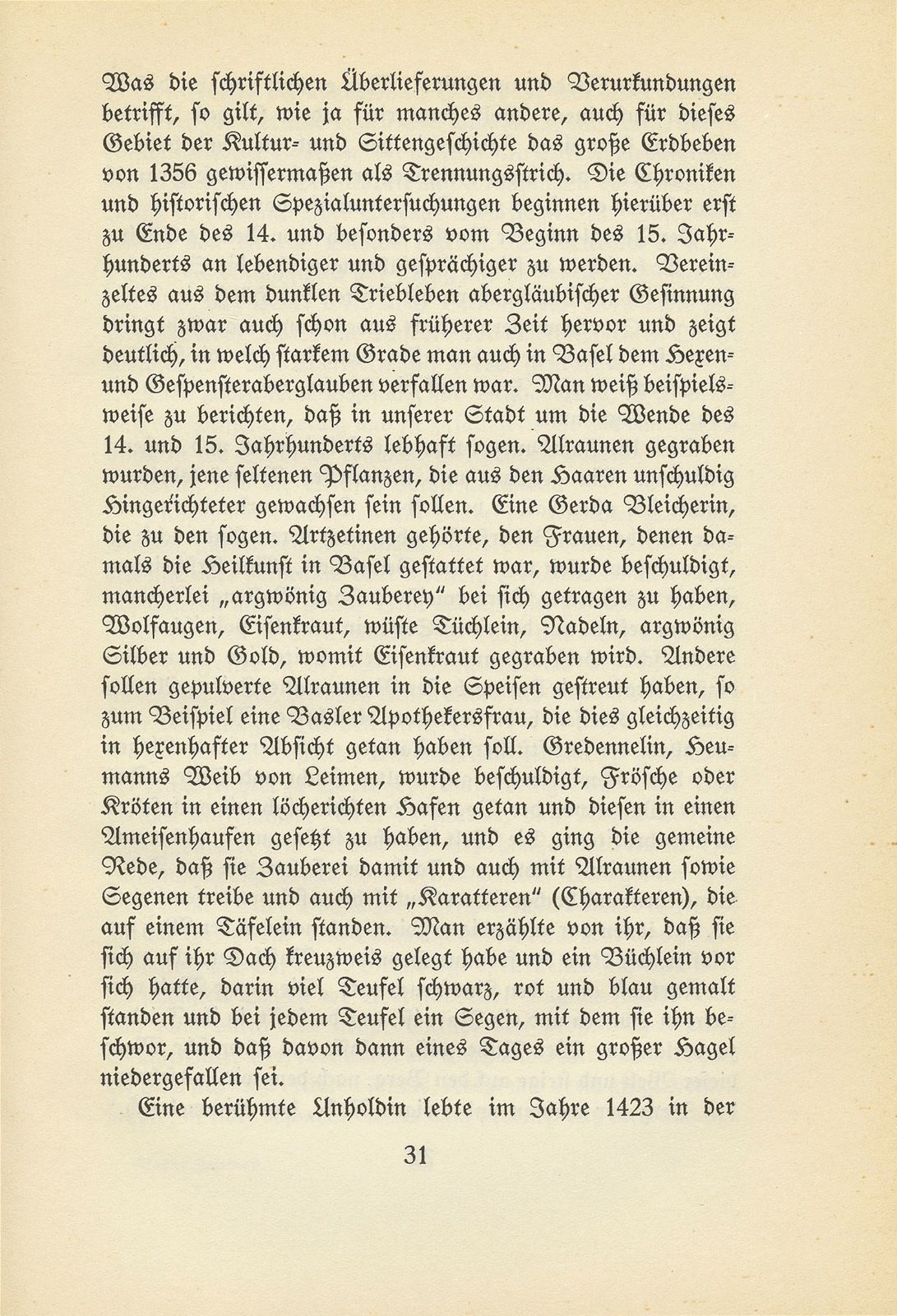 Hexen- und Gespenstergeschichten aus dem alten Basel – Seite 2