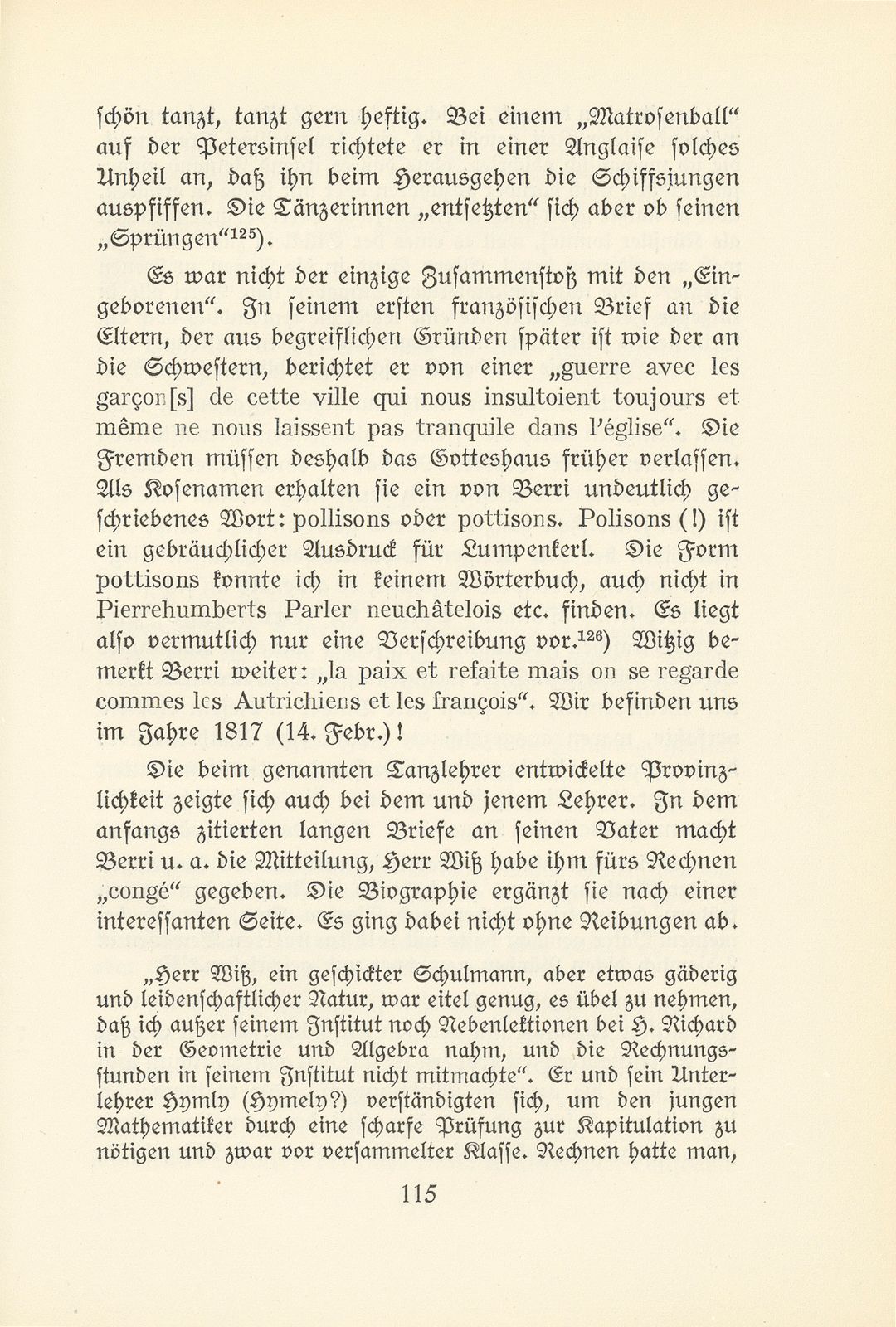 Melchior Berri. (Ein Beitrag zur Kultur des Spätklassizismus in Basel.) – Seite 57