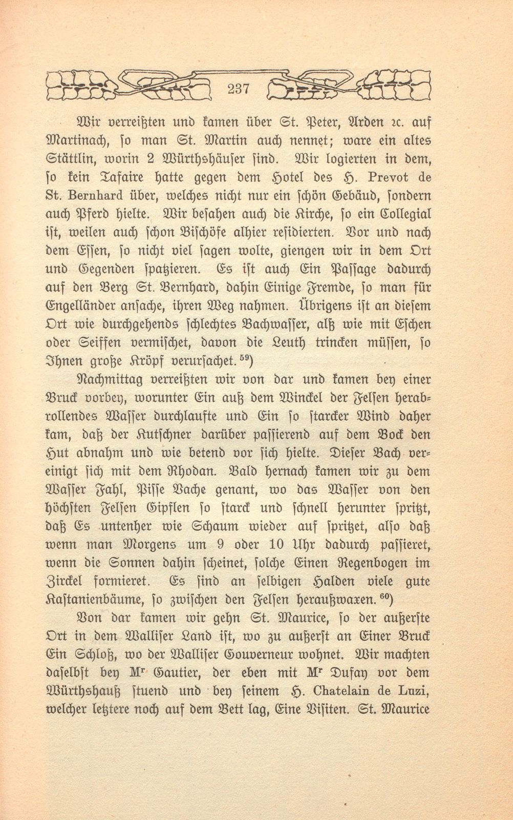 Beschreibung einer Badereise, die der Schultheiss von Liestal, Joh. David Hebdenstreit, anno 1775 mit seiner Frau nach Leuk gethan. (War damals 53 Jahre alt.) – Seite 24